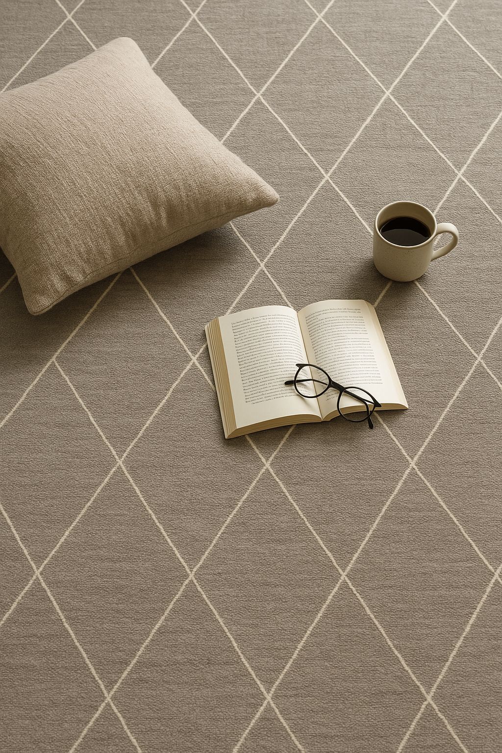 Modern Diamond Pattern Area Rug