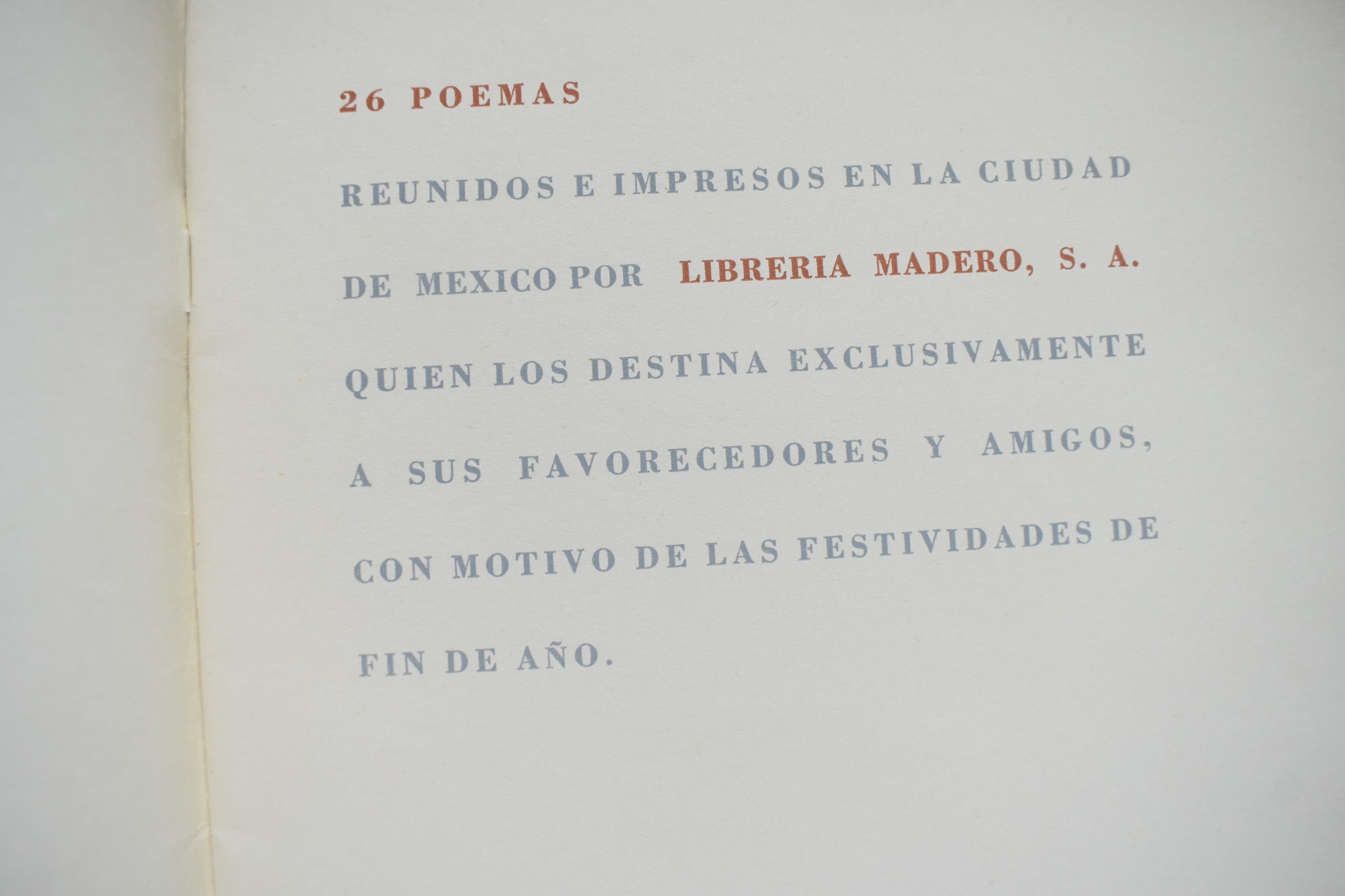 26 POEMAS - LIBRERIA MADERO