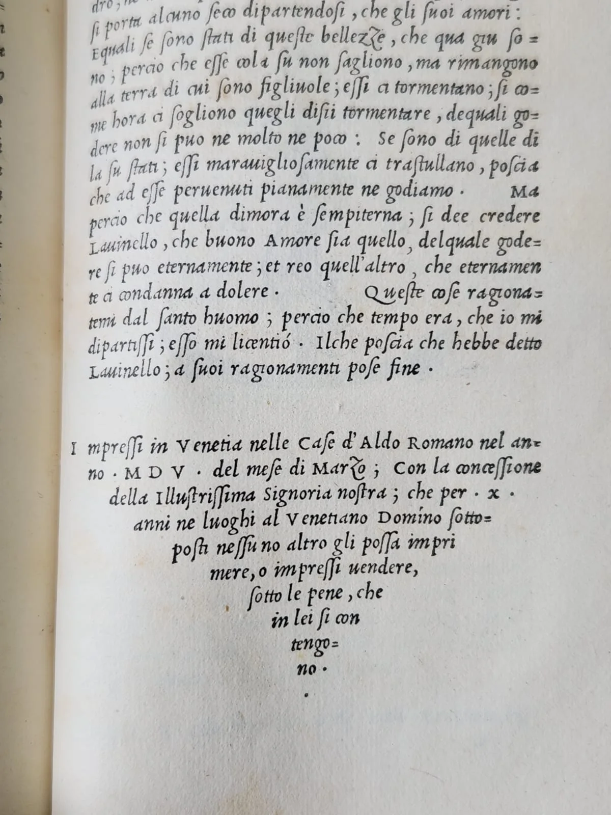 PIETRO BEMBO GLI ASOLANI – ALDO MANUZIO 1505