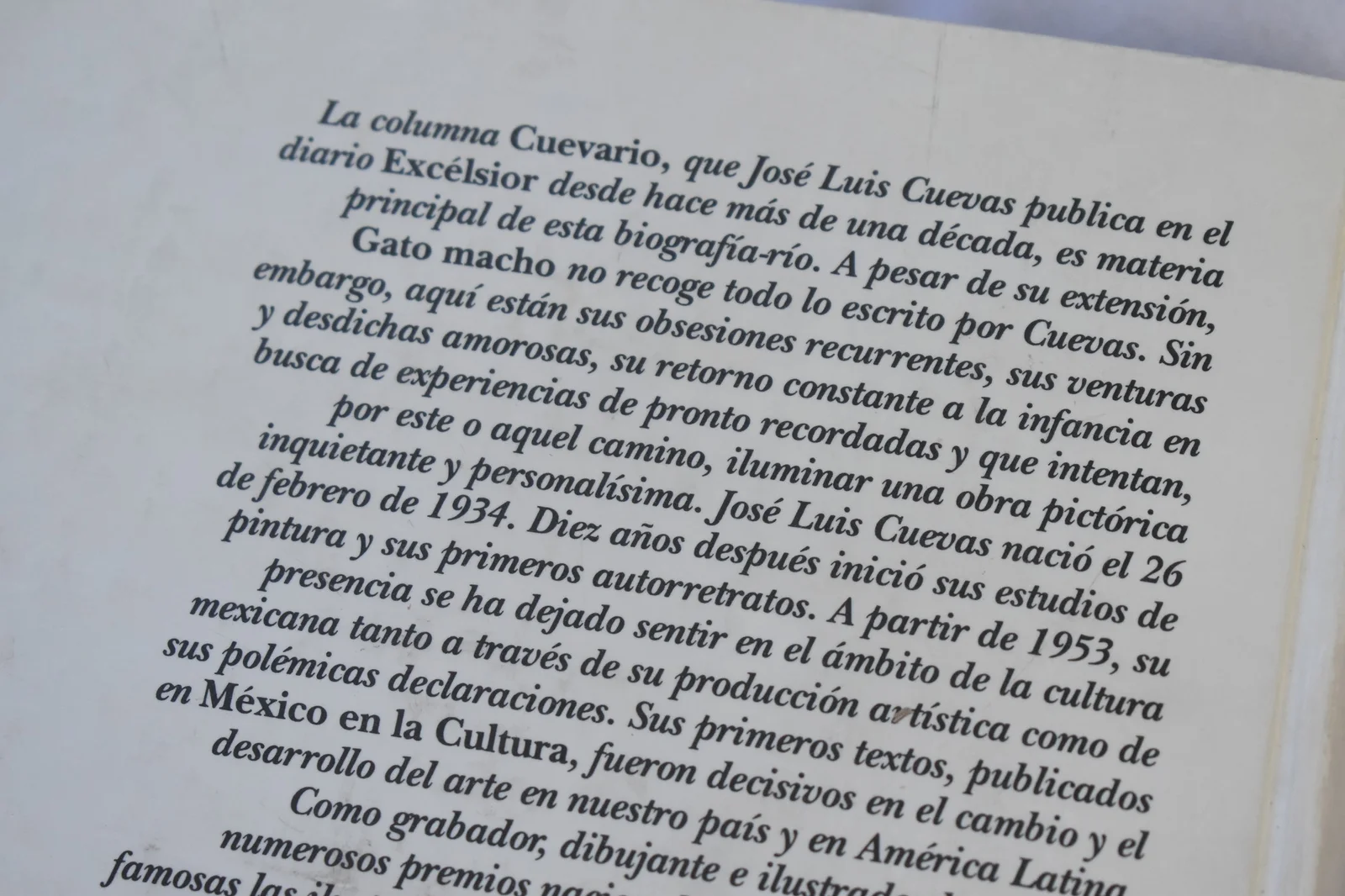 JOSÉ LUIS CUEVAS - GATO MACHO