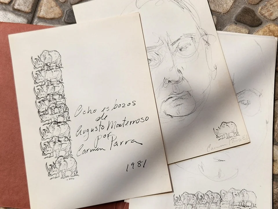 OCHO ESBOZOS DE AUGUSTO MONTERROSO POR CARMEN PARRA