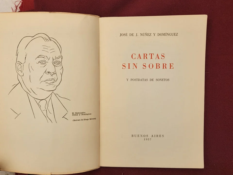 JOSE DE J. NUÑEZ Y DOMINGUEZ CARTAS SIN SOBRE Y POSTDATAS DE SONETOS