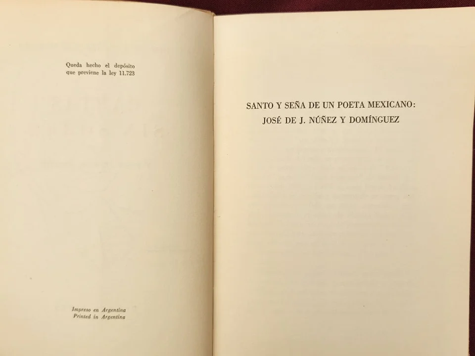 JOSE DE J. NUÑEZ Y DOMINGUEZ CARTAS SIN SOBRE Y POSTDATAS DE SONETOS