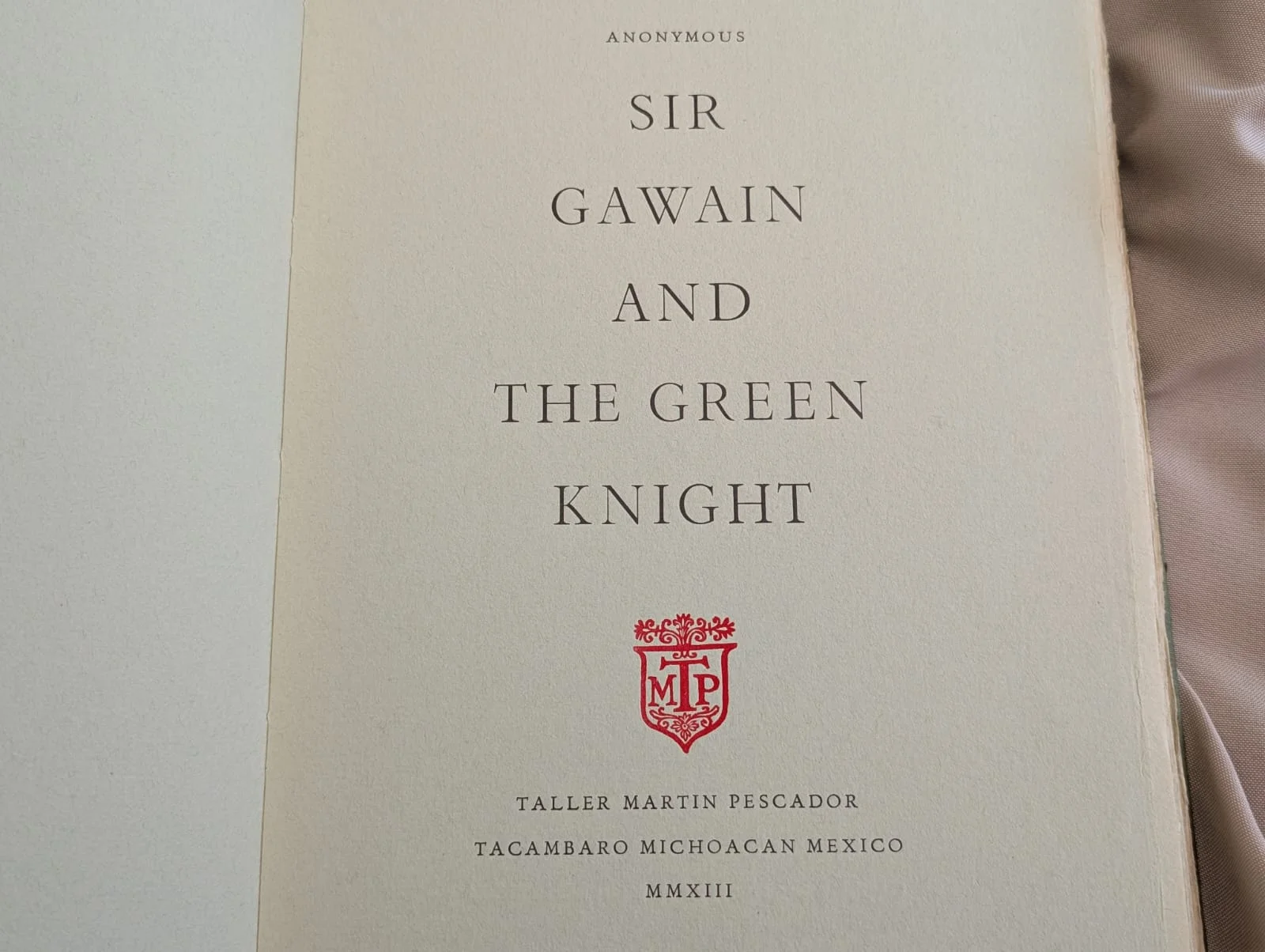 SIR GAWAIN Y EL CABALLERO VERDE. TMP