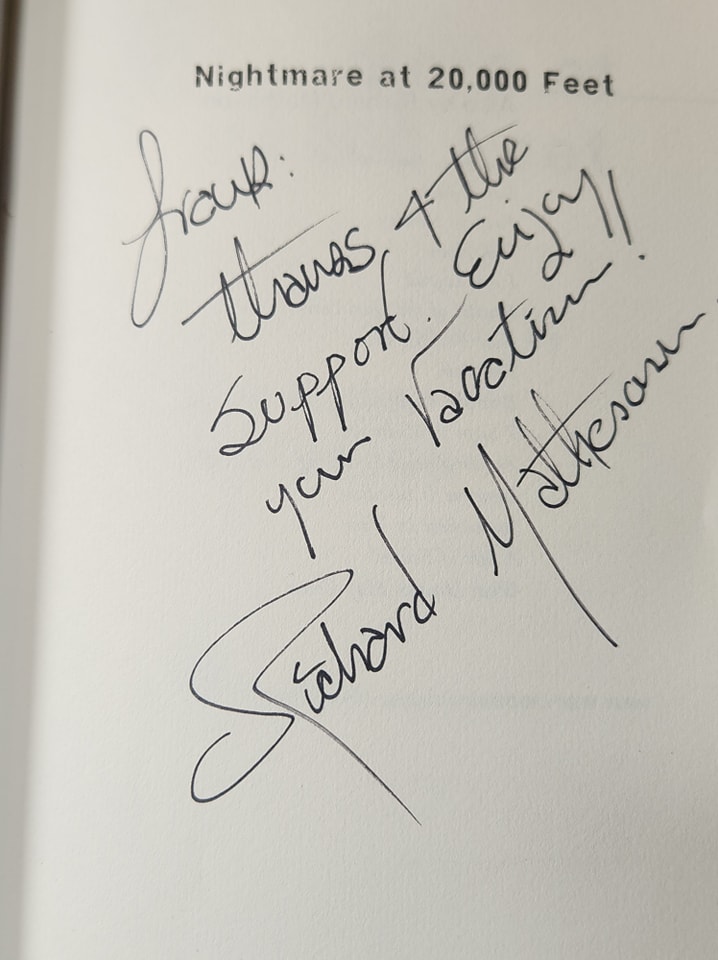 RICHARD MATHENSON NIGTHMARE AT 20,000 FEET - FIRMADO