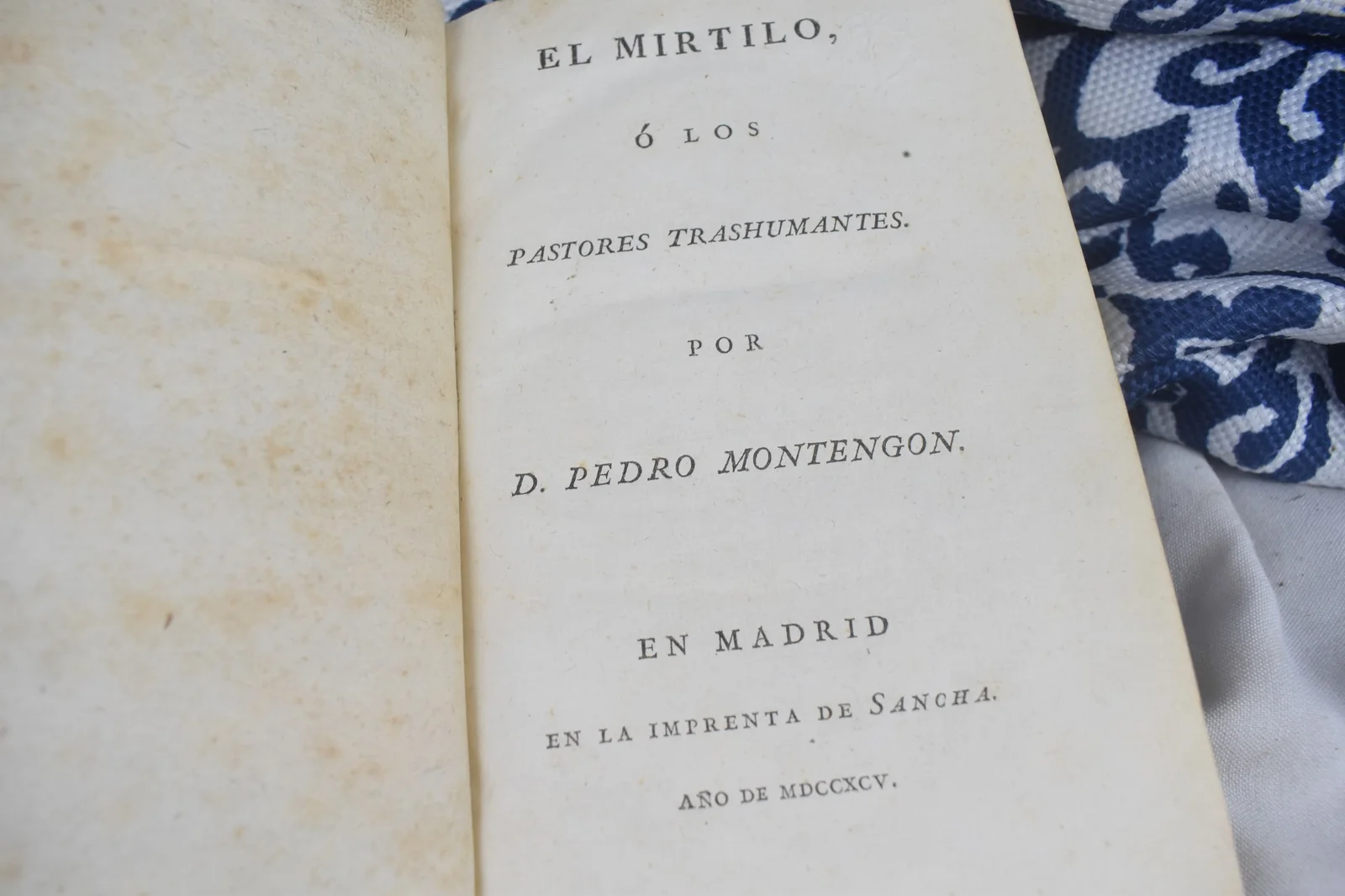 EL MIRTILO O LOS PASTORES TRASHUMANTES 1795