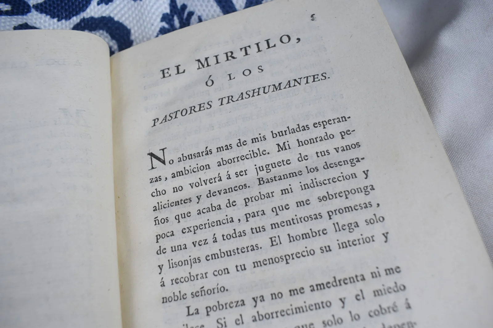 EL MIRTILO O LOS PASTORES TRASHUMANTES 1795