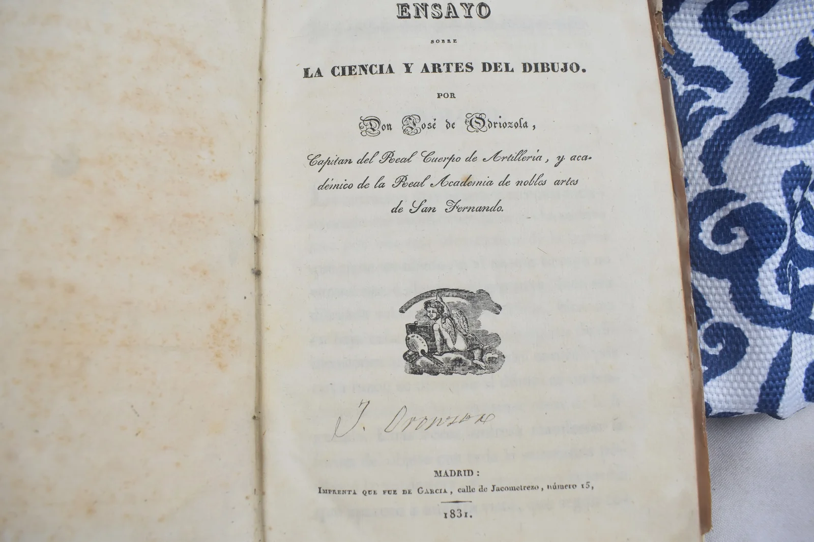 ENSAYO SOBRE LA CIENCIA Y ARTES DEL DIBUJO. 1831