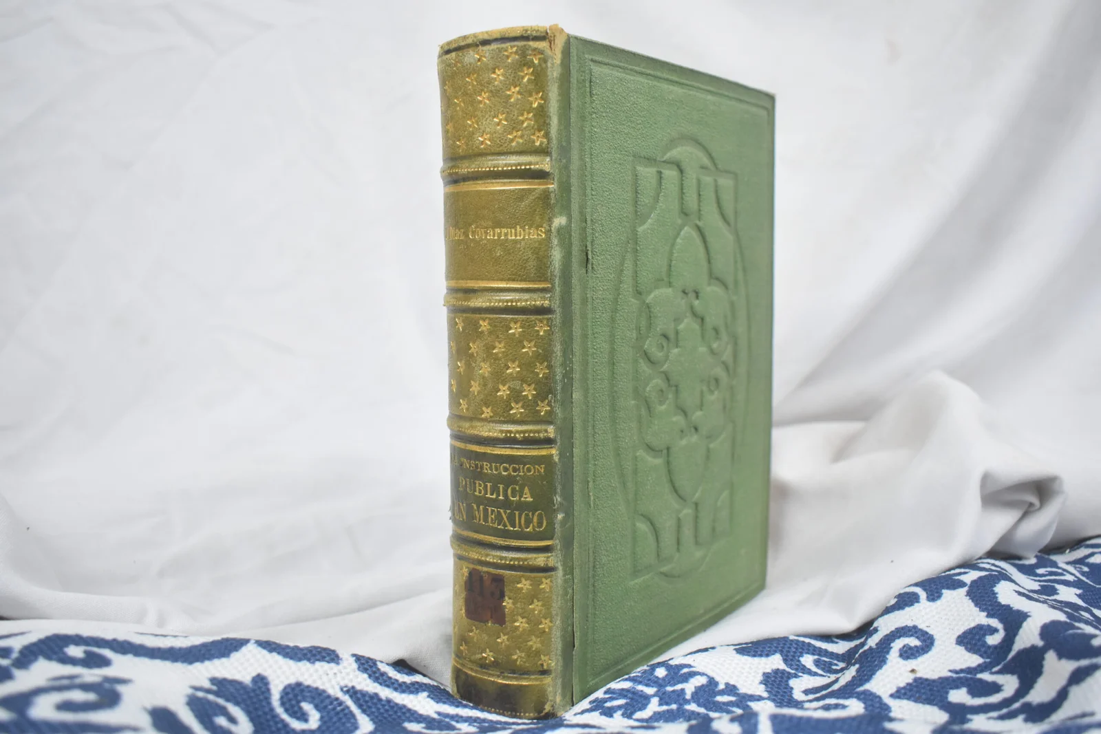 JOSE DIAZ COVARRUBIAS - LA INSTRUCCION PUBLICA EN MÉXICO. 1875 FIRMADO
