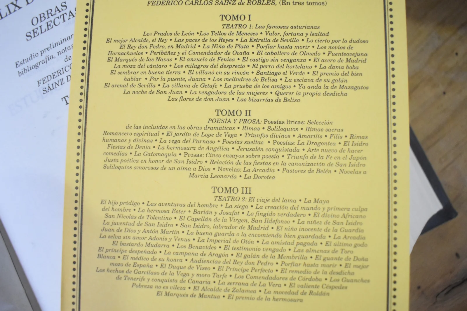 LOPE DE VEGA - OBRAS SELECTAS