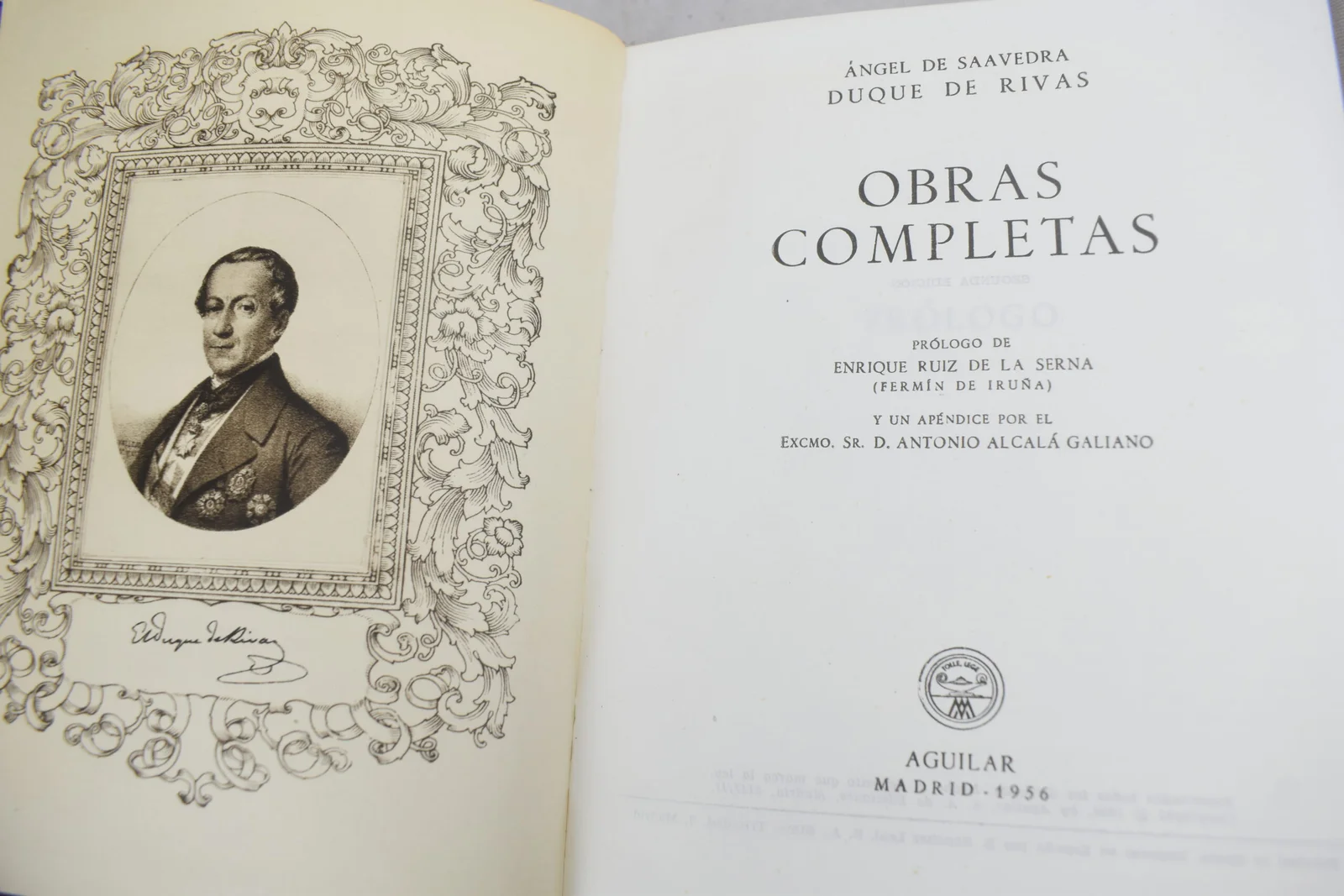 ANGEL DE SAAVEDRA DUQUE DE RIVAS - OBRAS COMPLETAS