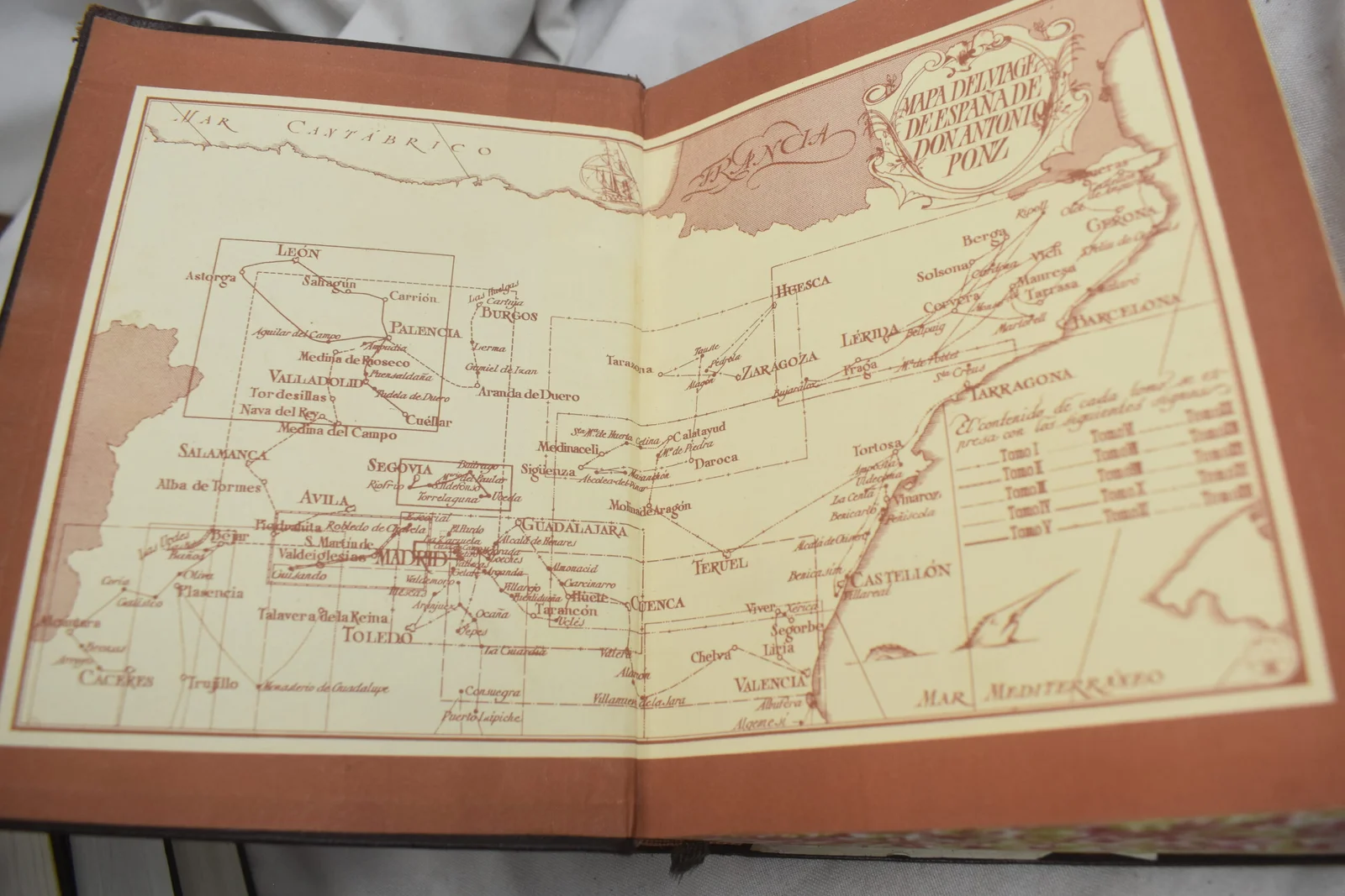 ANTONIO PONZ - VIAJE DE ESPAÑA 1947 DECORADO