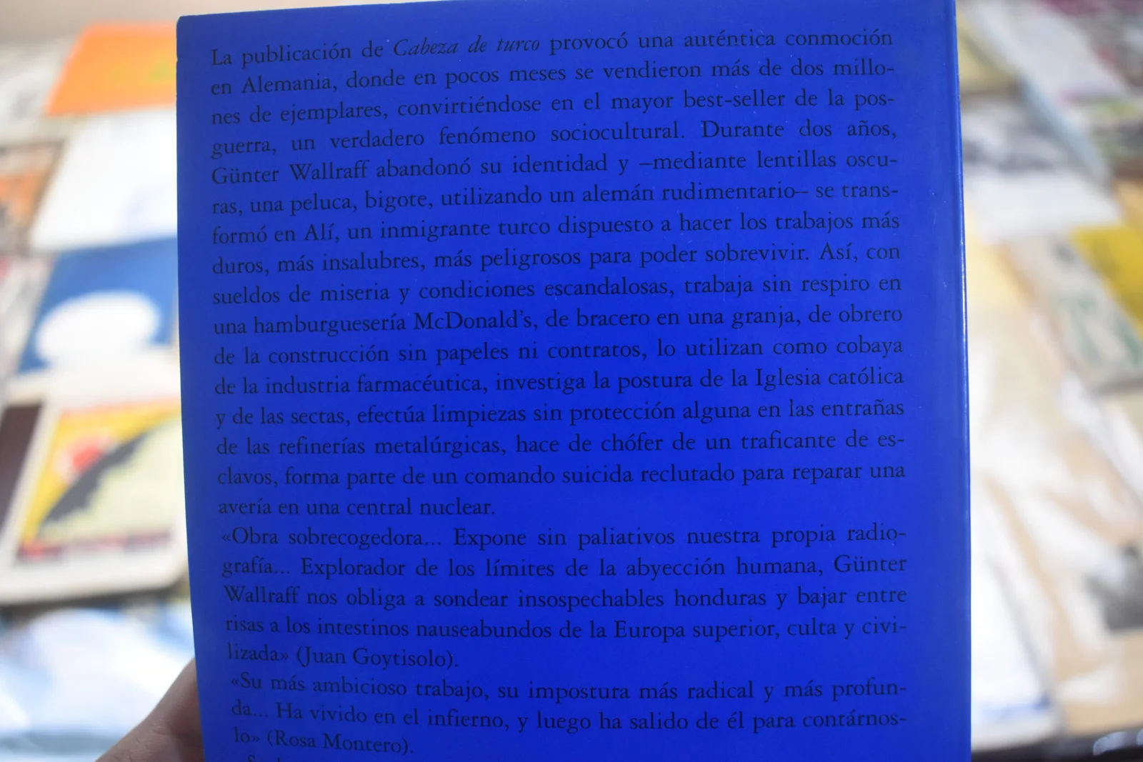 GUNTER WALLRAF - CABEZA DE TURCO. FIRMADO