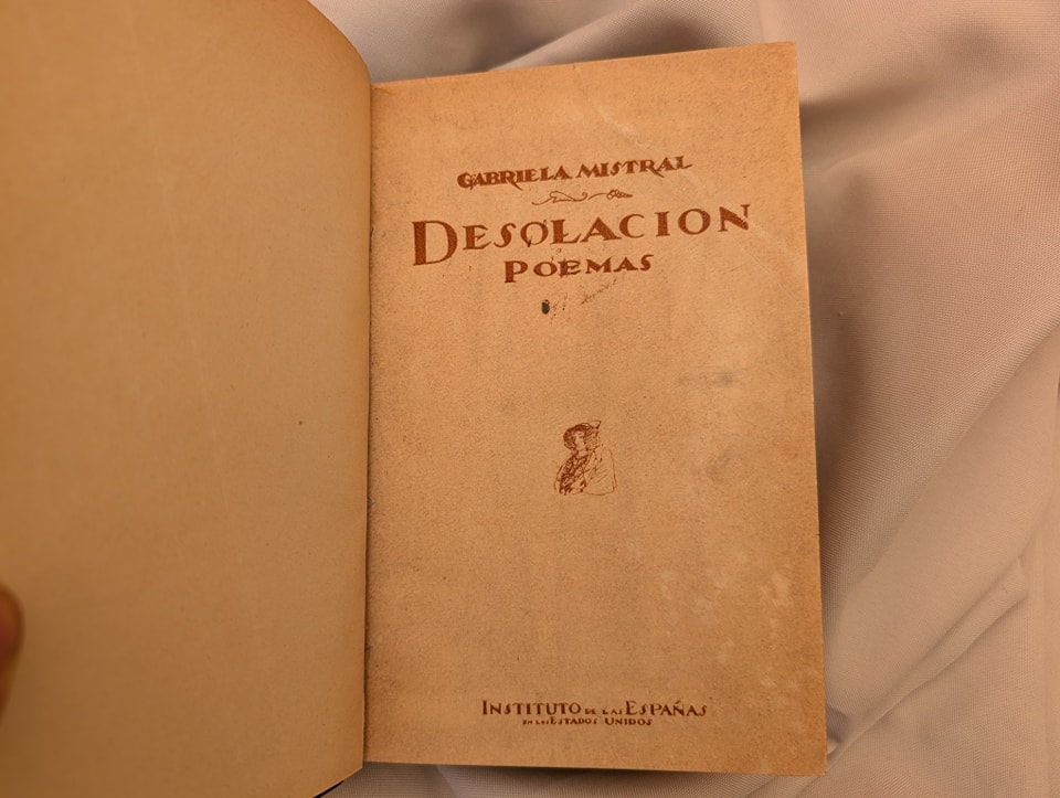 GABRIELA MISTRAL  DESOLACION 1921