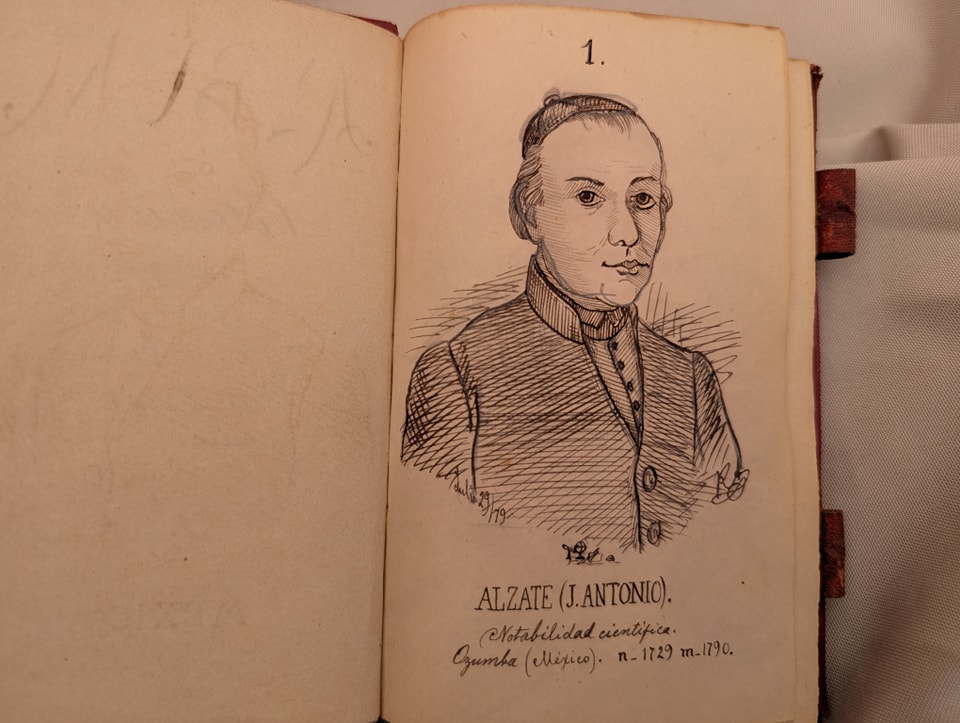 MANUSCRITO RETRATOS DE HOMBRES ILUSTRES DE TODOS LOS TIEMPOS 1879