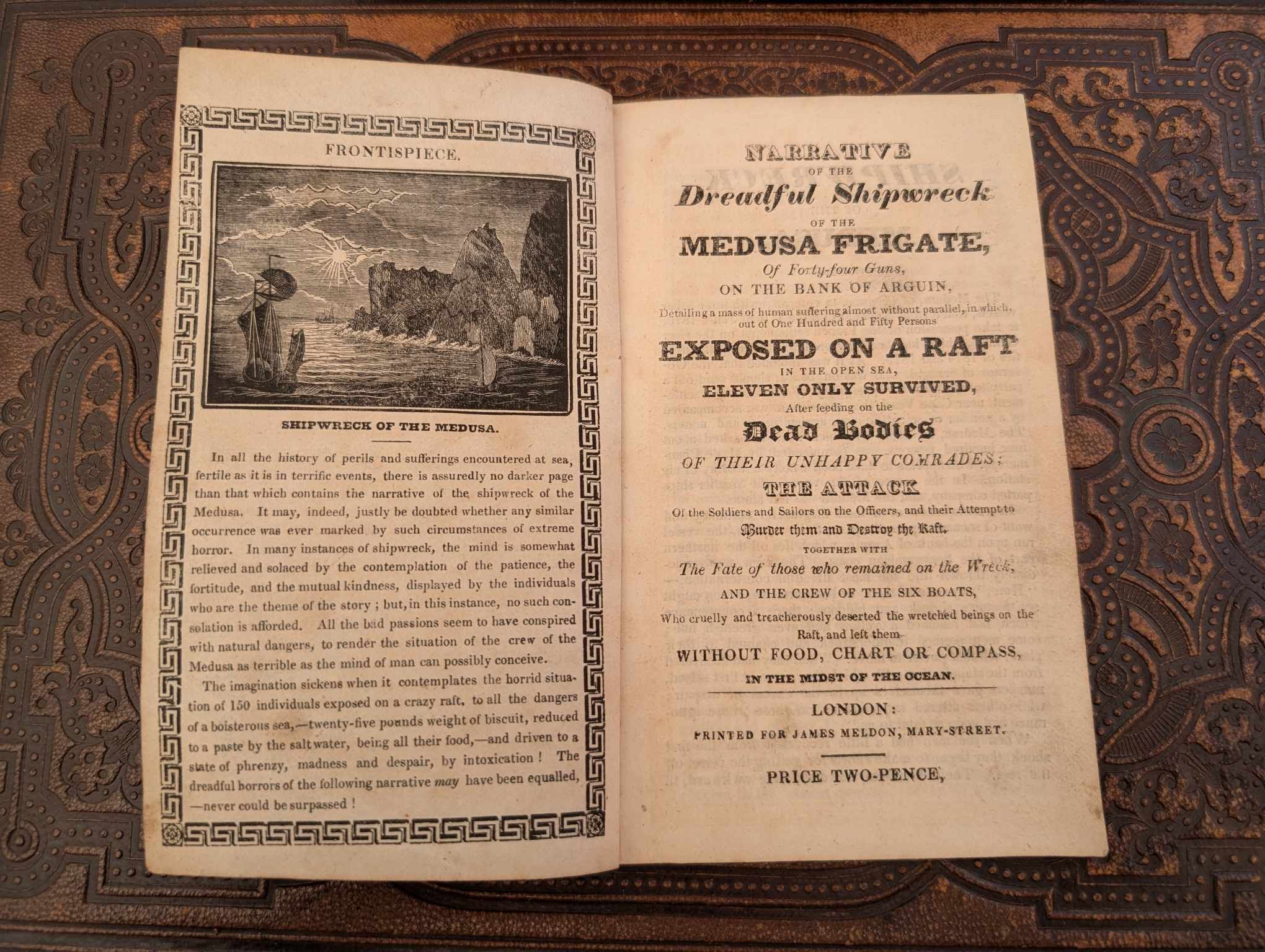 NARRATIVA DEL NAUFRAGIO DE MEDUSA 1820