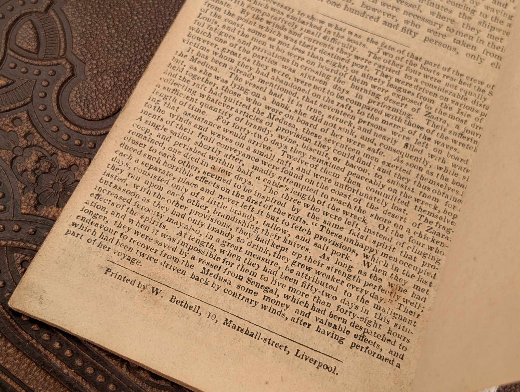 NARRATIVA DEL NAUFRAGIO DE MEDUSA 1820