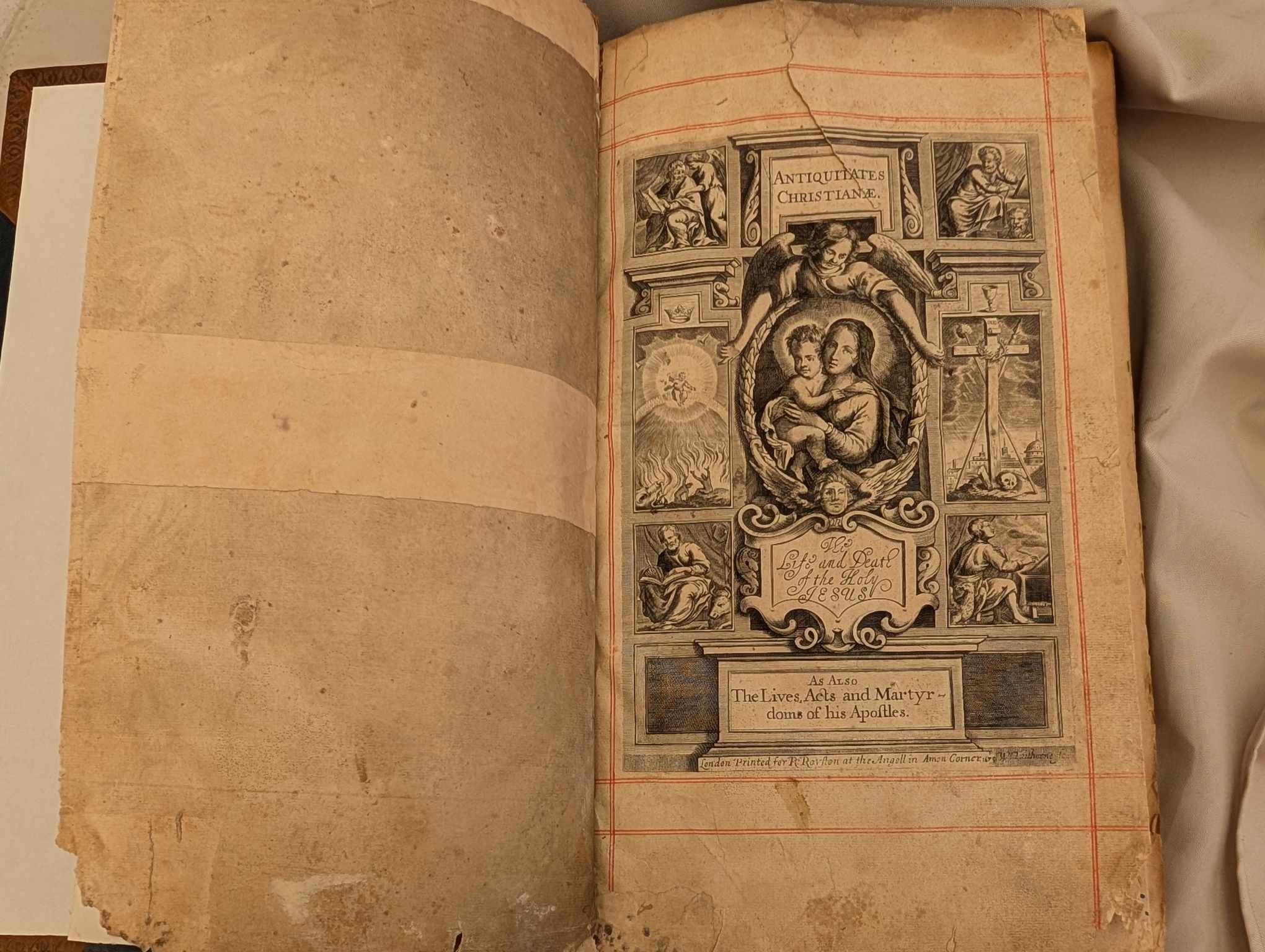 HISTORIA DE LA VIDA Y MUERTE DE JESUS & APOSTOLES 1678