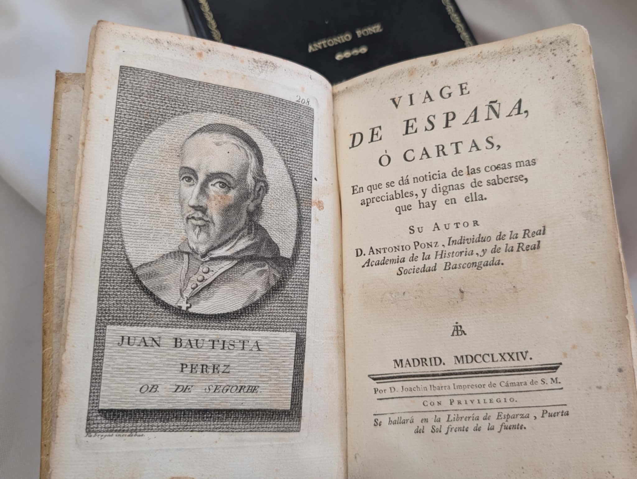 ANTONIO PONZ - VIAGE DE ESPAÑA O CARTAS. 1774