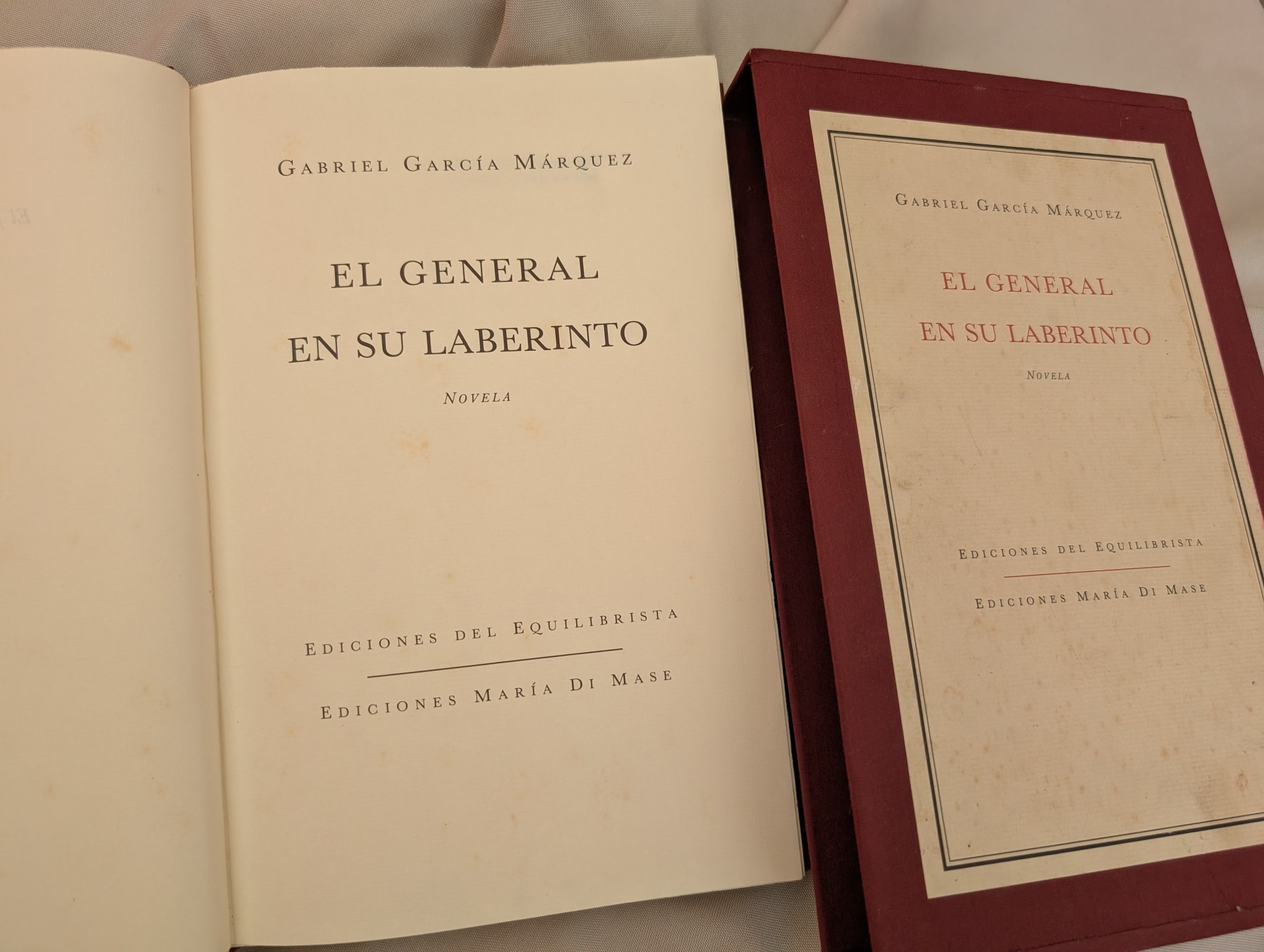 GABRIEL GARCIA MARQUEZ EL GENERAL EN SU LABERINTO - FIRMADO