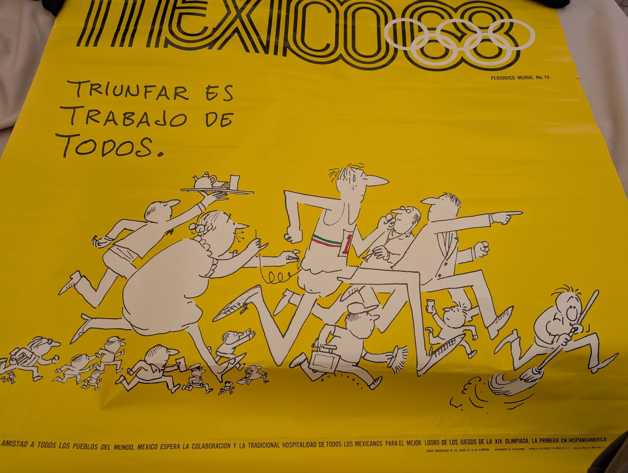ABEL QUEZADA - CARTEL OLIMPIADAS MÉXICO 1968