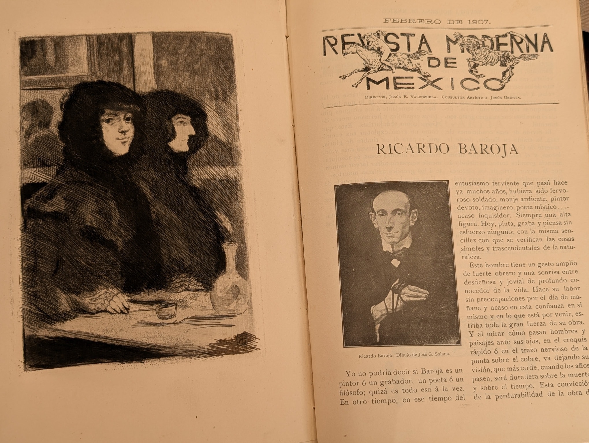 REVISTA MODERNA DE MÉXICO 1906-7 Ricardo Baroja