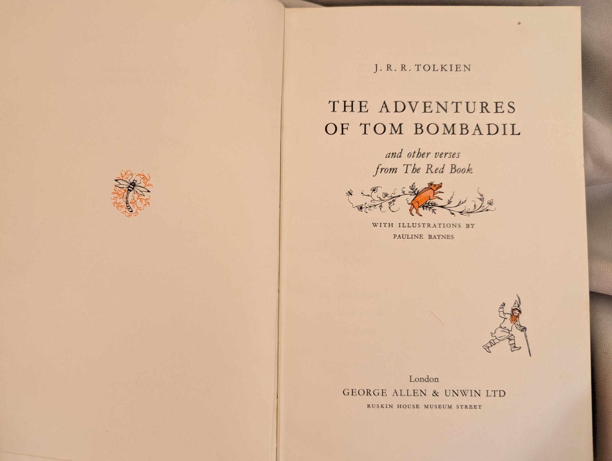 TOLKIEN  THE ADVENTURES OF TOM BOMBADIL