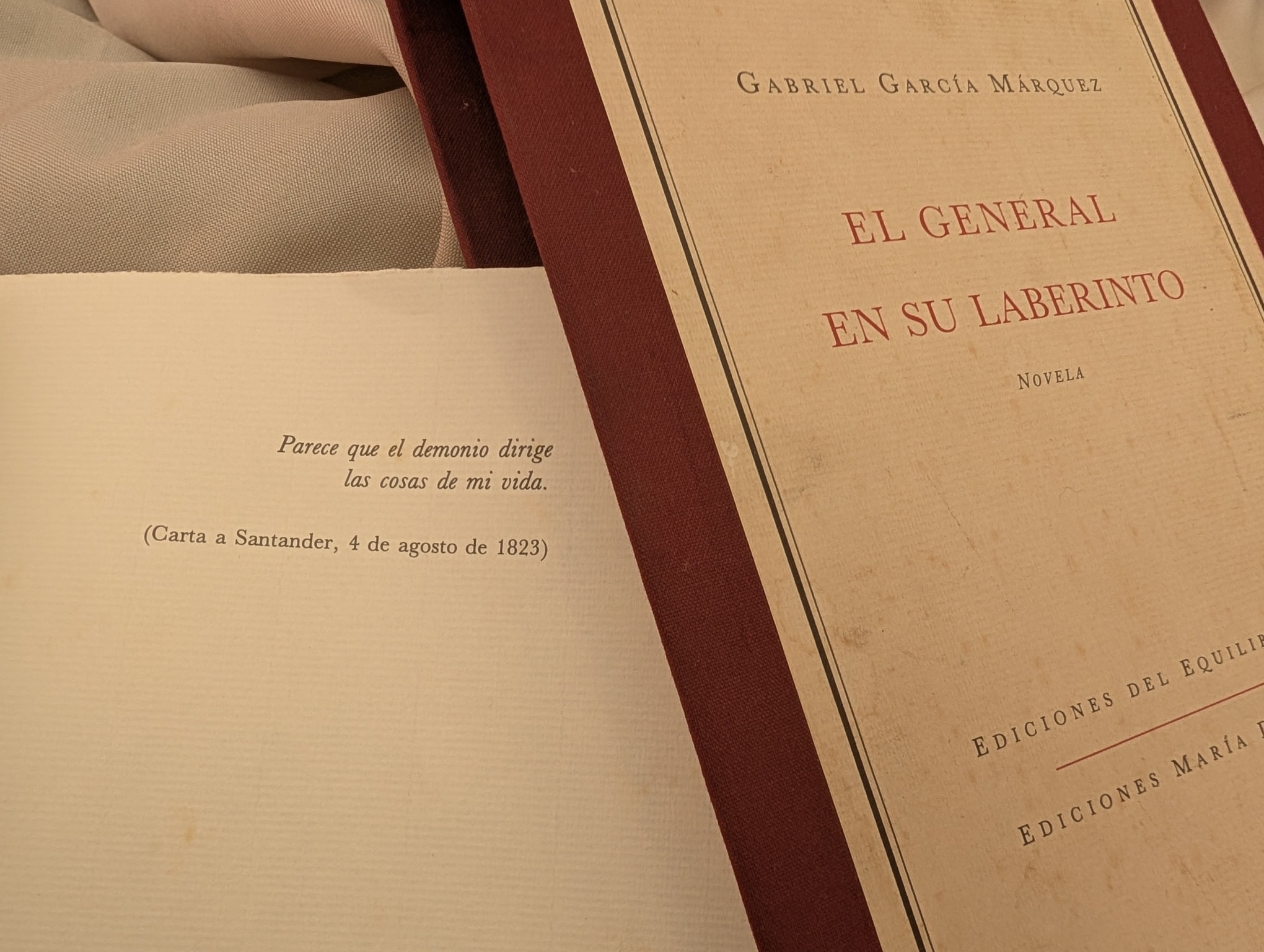 GABRIEL GARCIA MARQUEZ EL GENERAL EN SU LABERINTO - FIRMADO