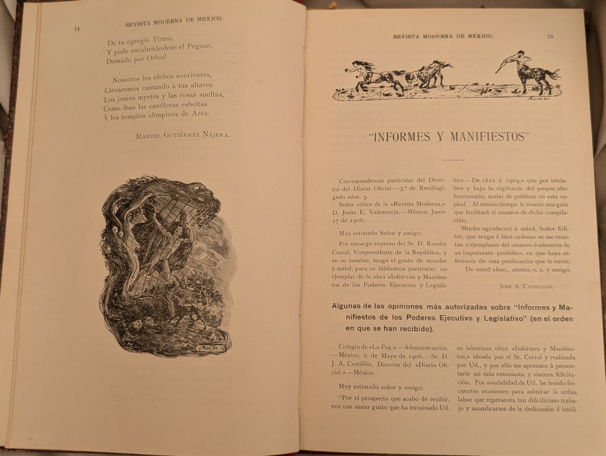 REVISTA MODERNA DE MÉXICO 1906-7 Ricardo Baroja