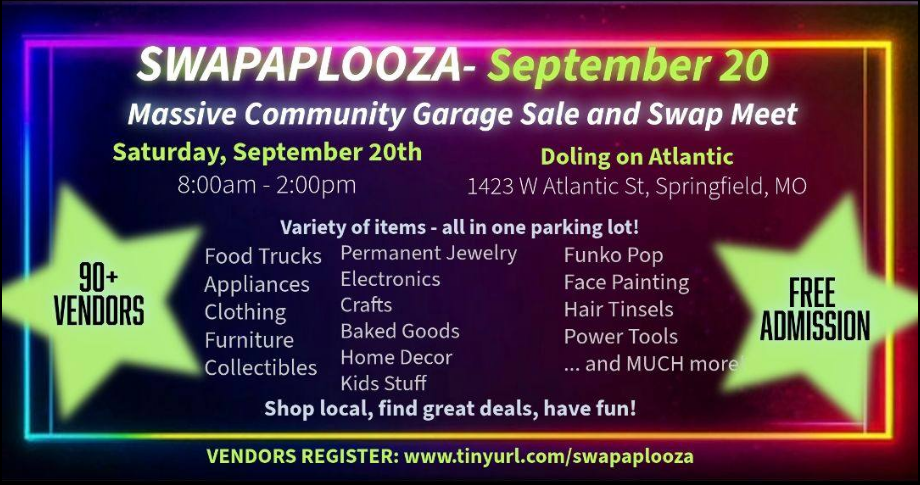 SWAPAPALOOZA Community Garage Sale