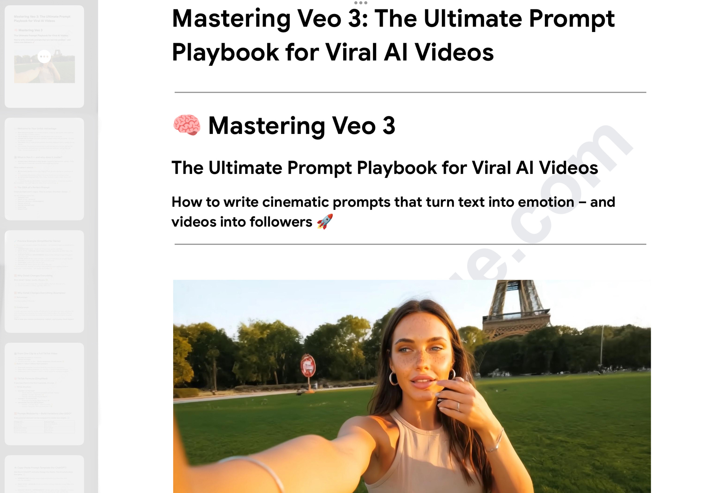 Prompts for Veo 3