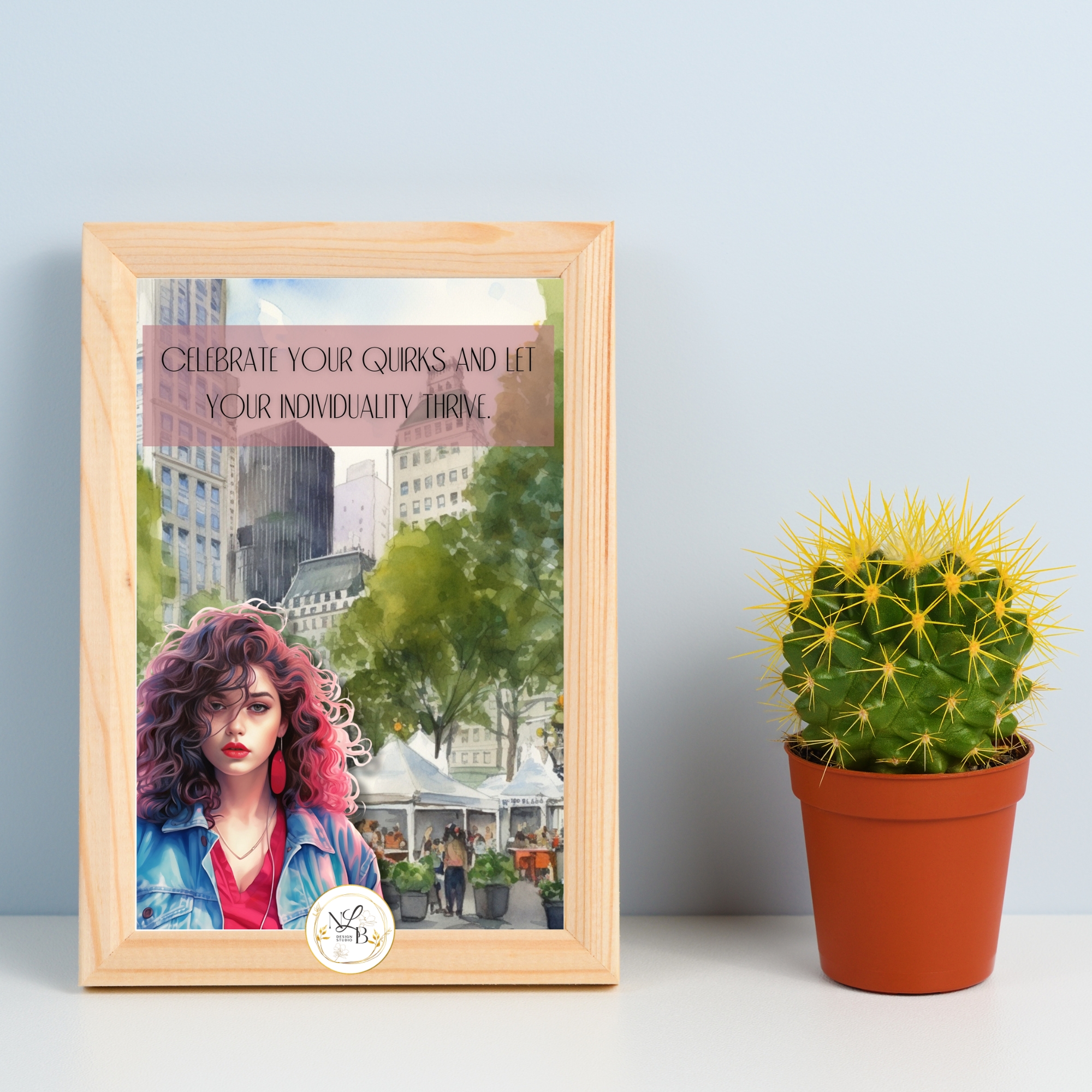 Celebrate Your Quirks Decorative Art Print