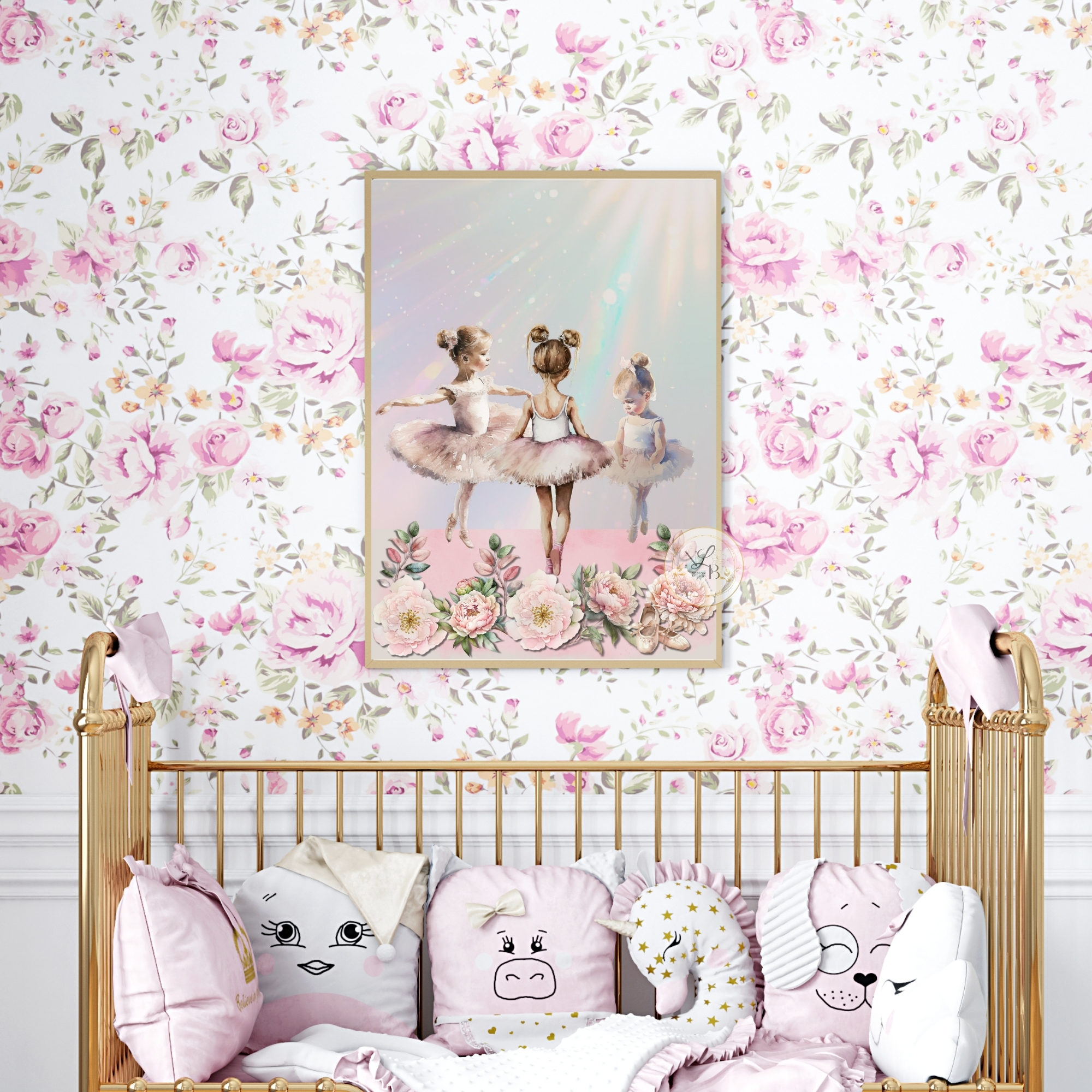 Ballet School Nursery Art Print