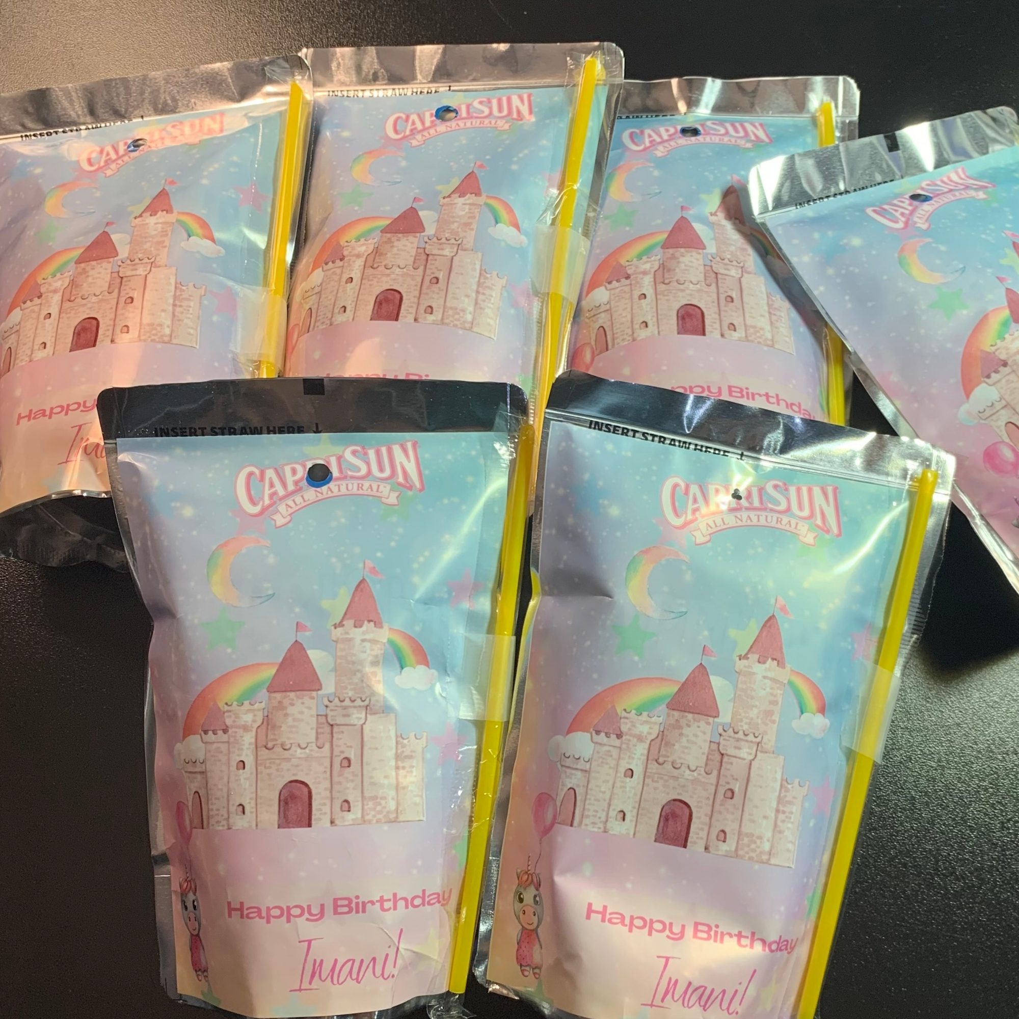 Rainbow Unicorn Personalized Party Favor Kit