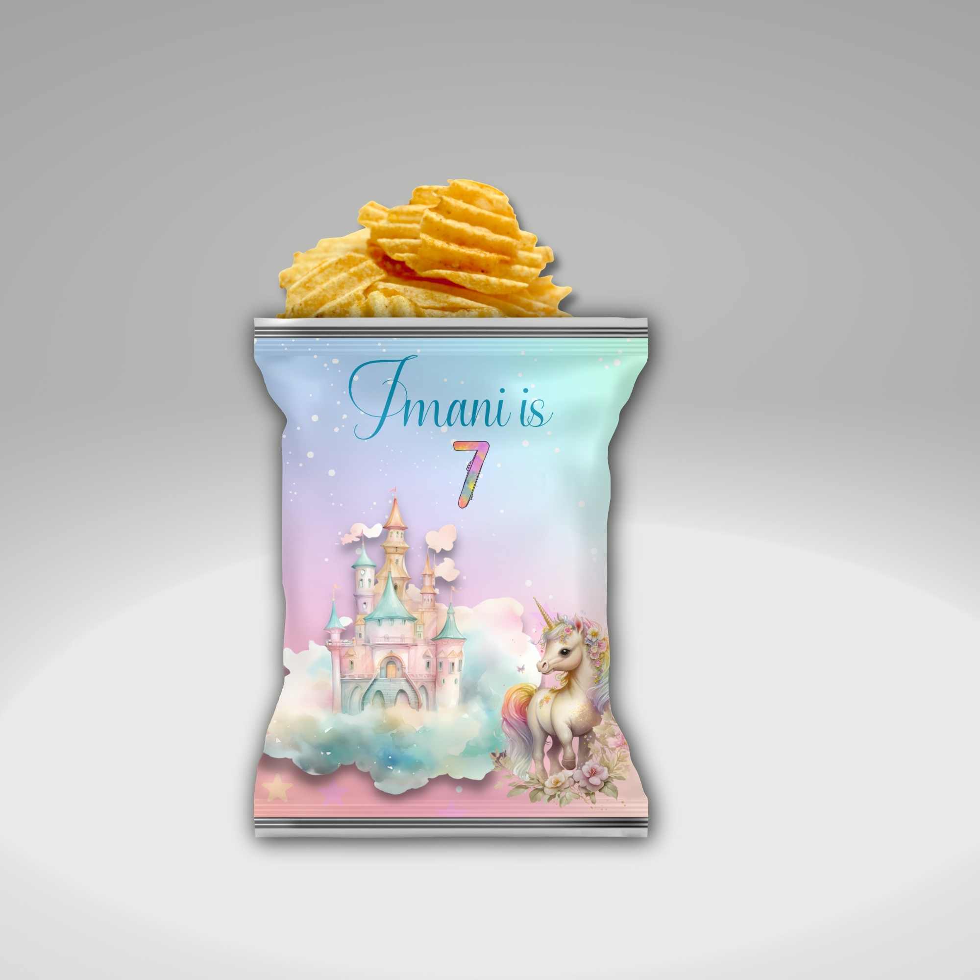 Rainbow Unicorn Personalized Party Favor Kit