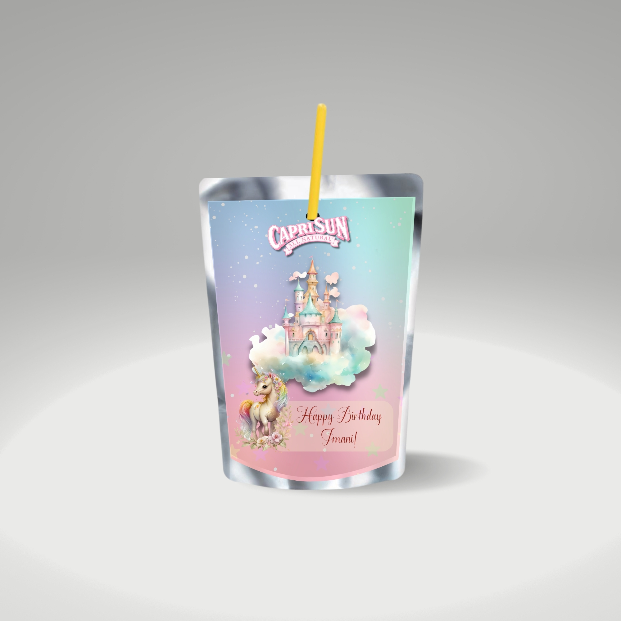 Rainbow Unicorn Personalized Party Favor Kit