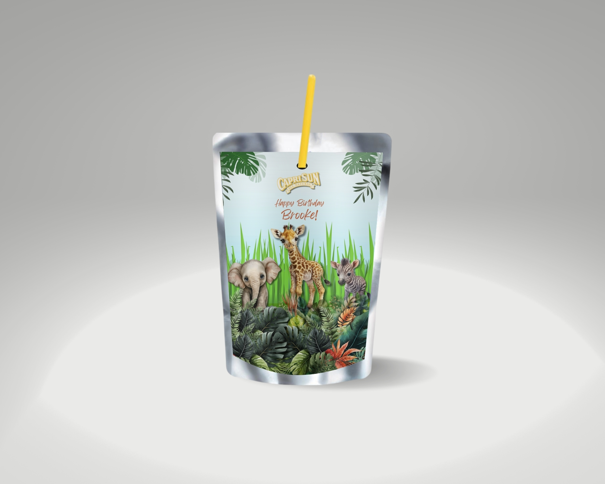 Jungle Safari Personalized Party Favor Kit