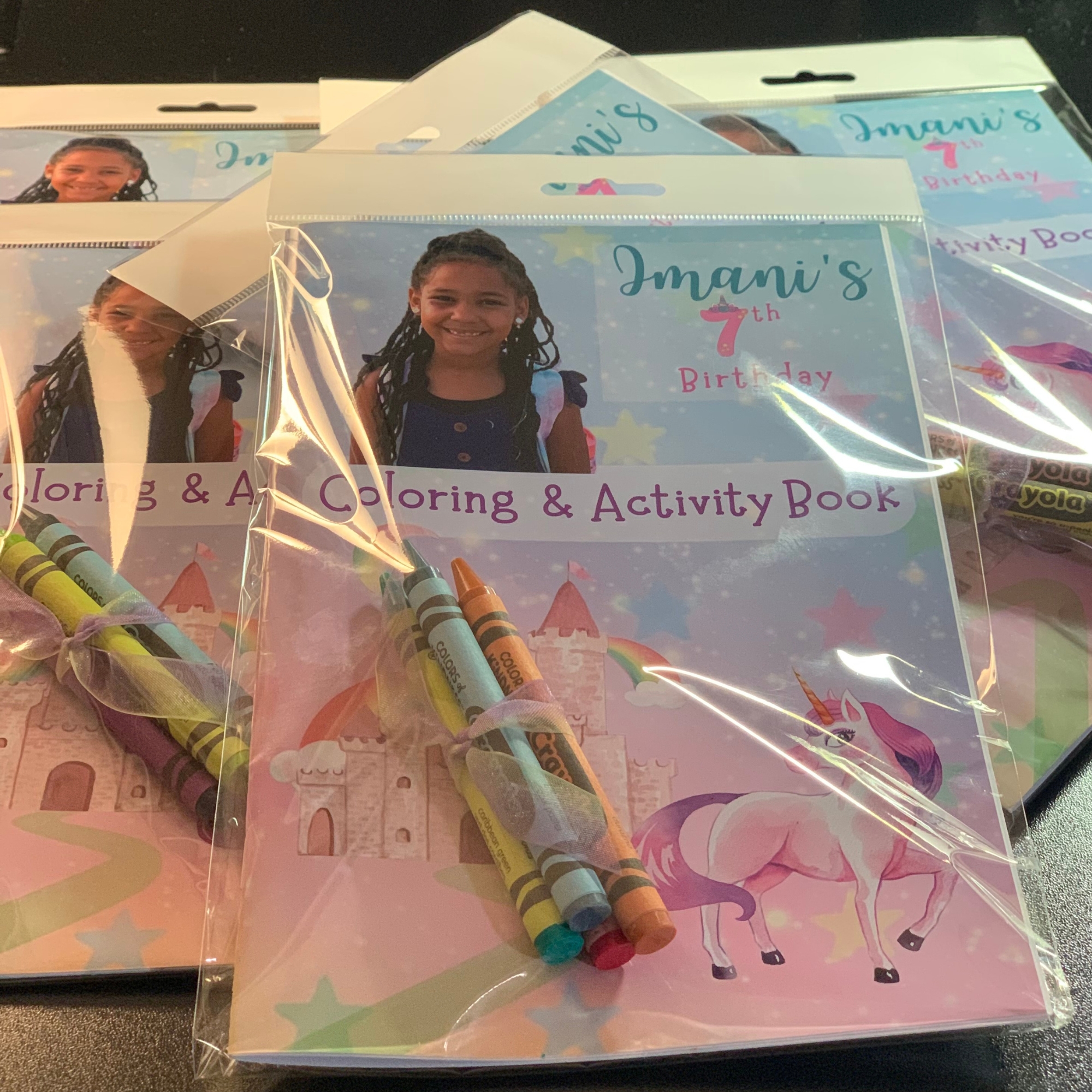 Rainbow Unicorn Personalized Coloring/Activity Book