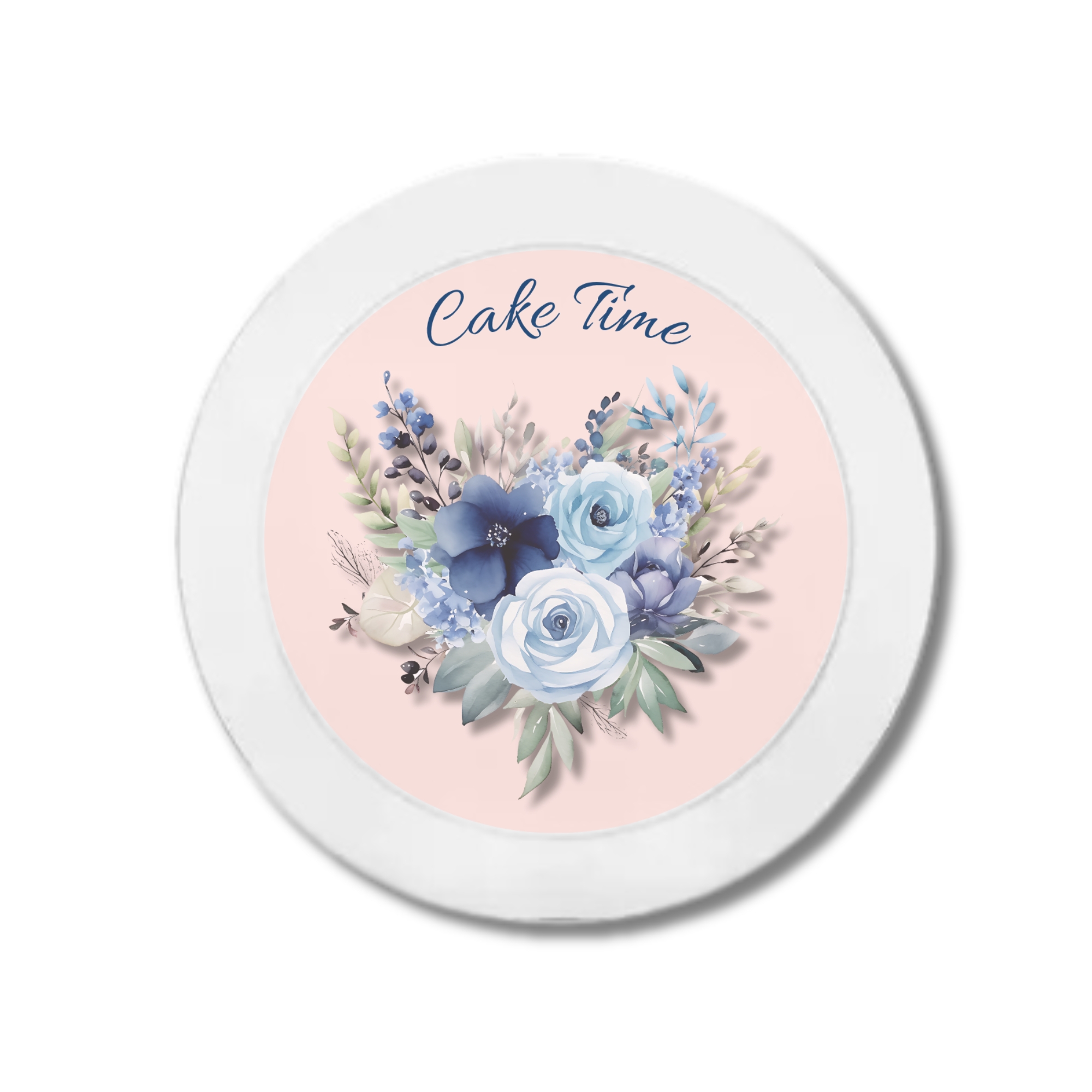 Blue Floral Baby Shower Favor Kit