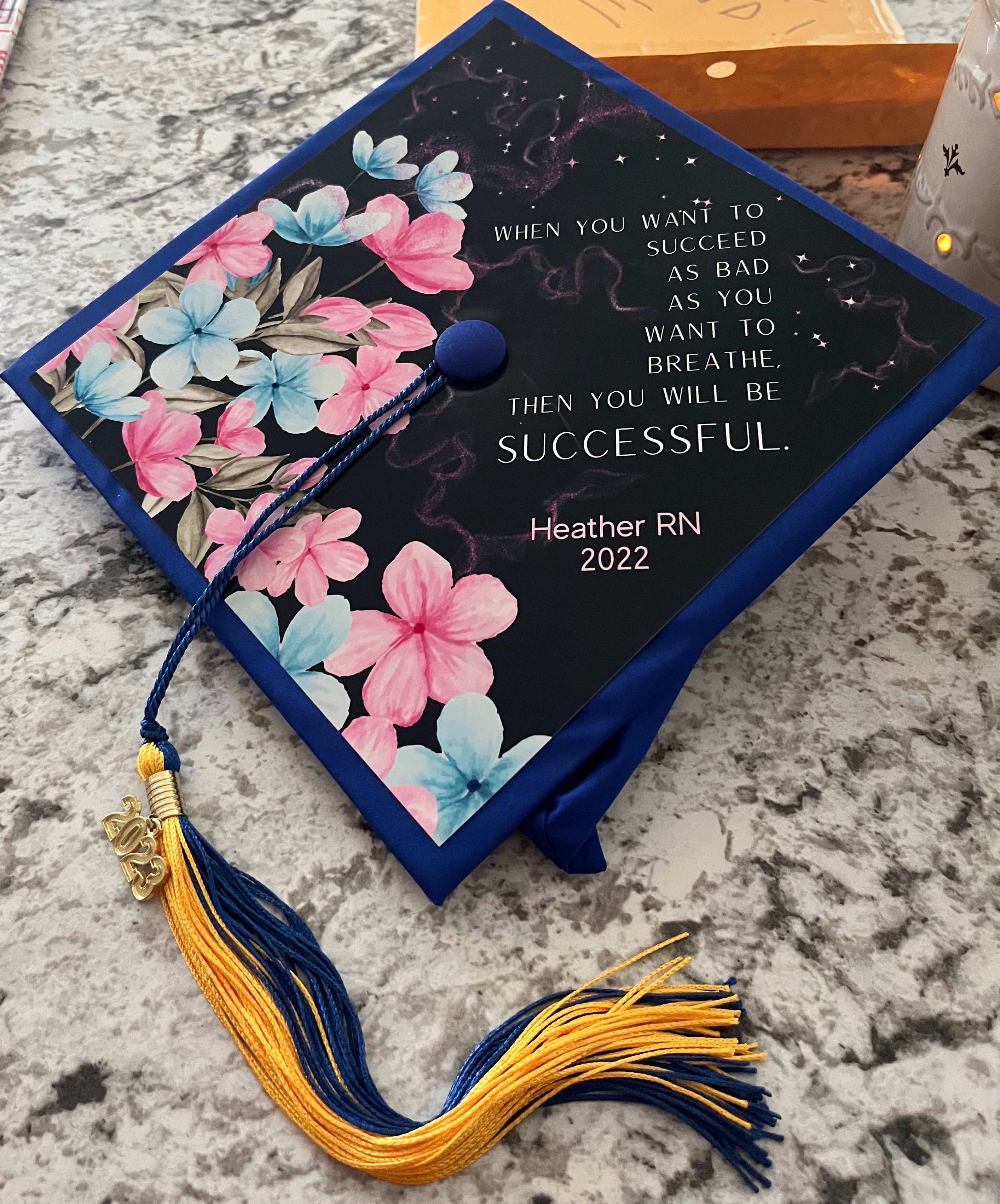 Success - MADE TO ORDER Graduation Cap Topper, Personalized Grad Cap