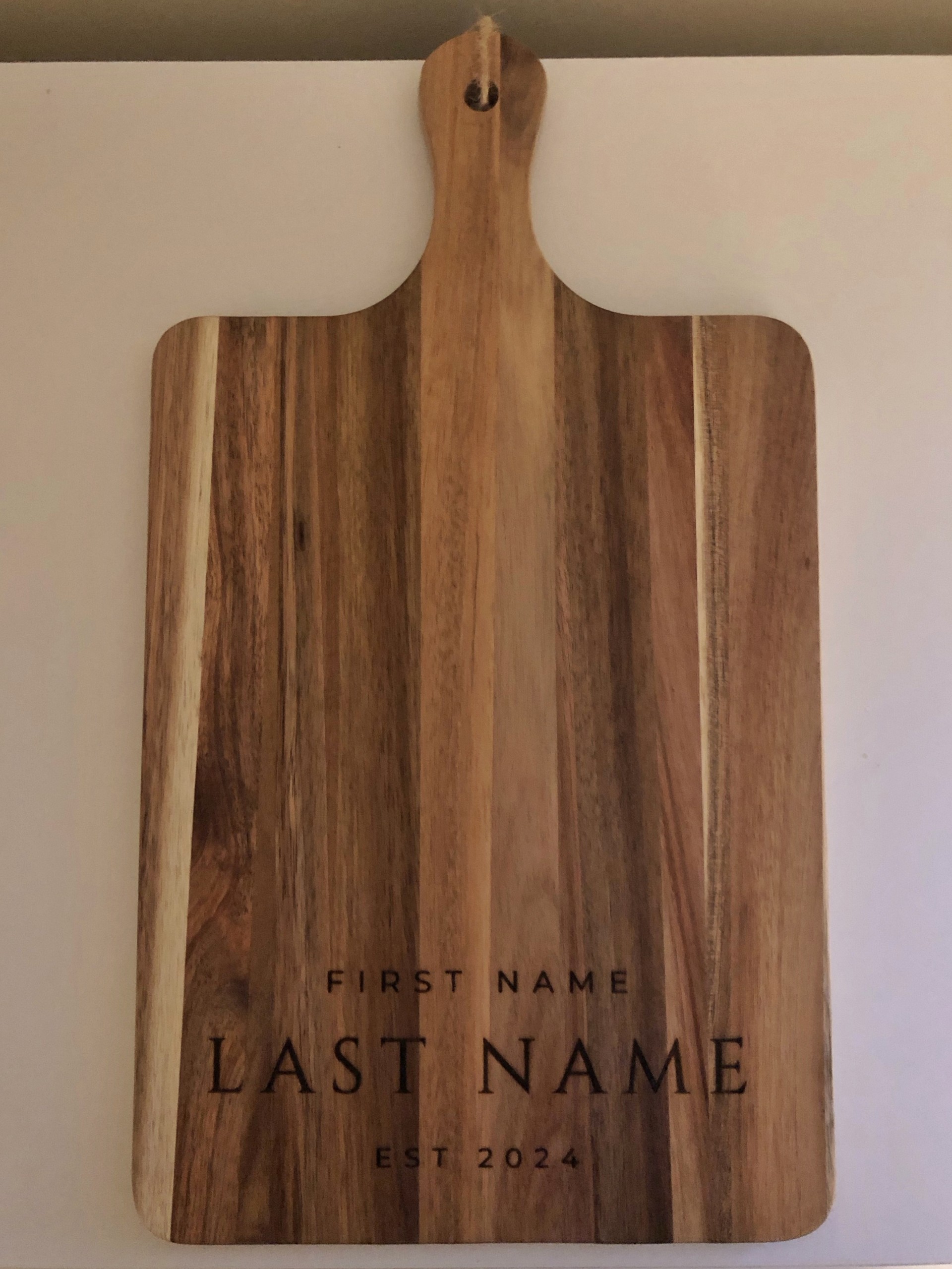 Personalized Wooden Cutting Board