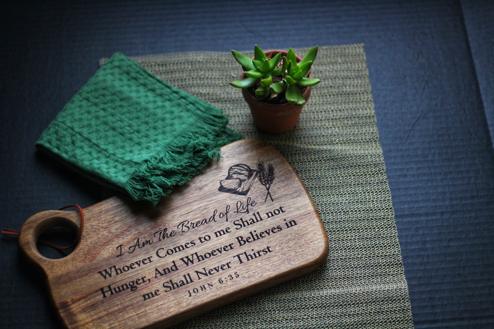 Bible Verse Wooden Cutting Board