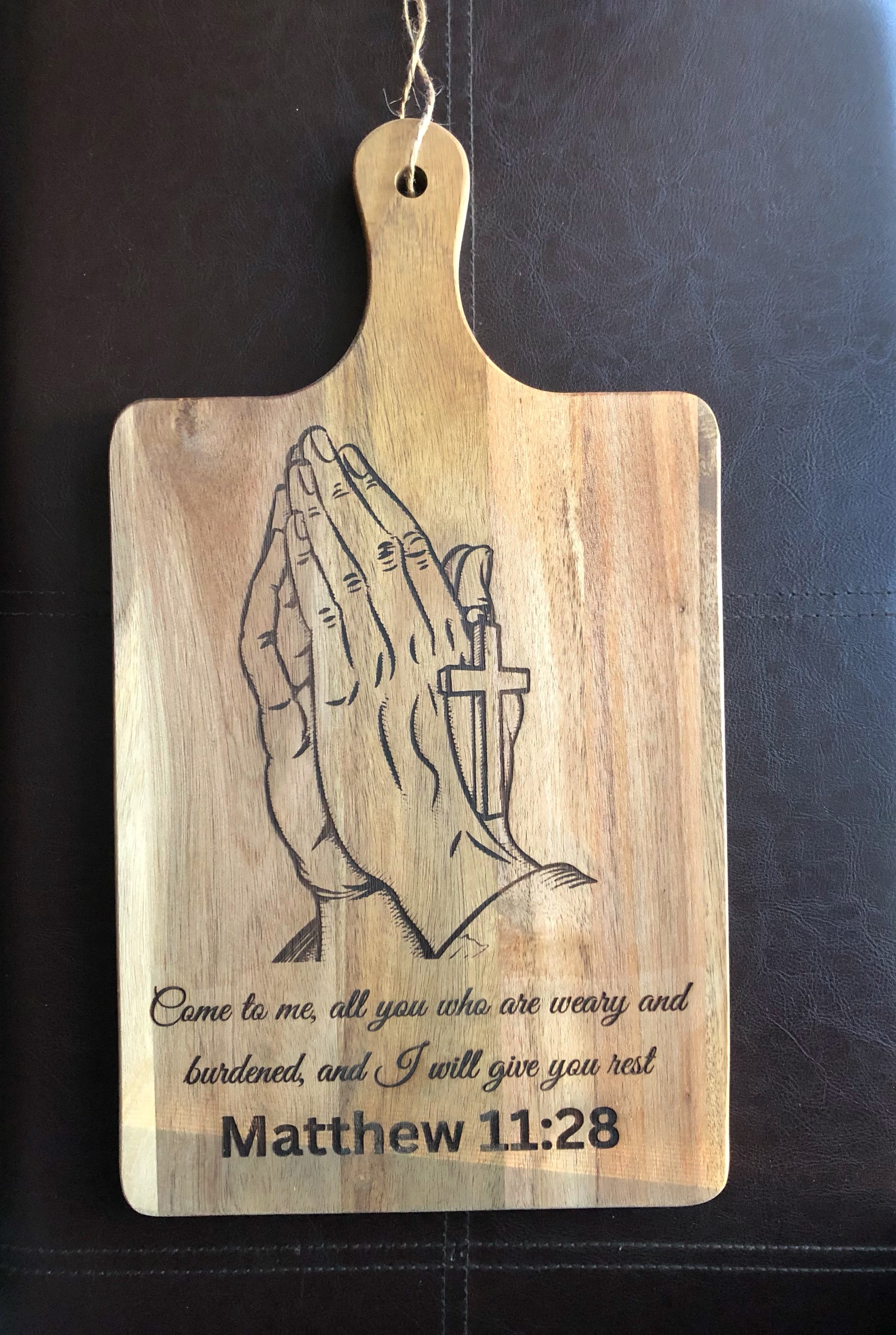 Praying Hands Cutting Board