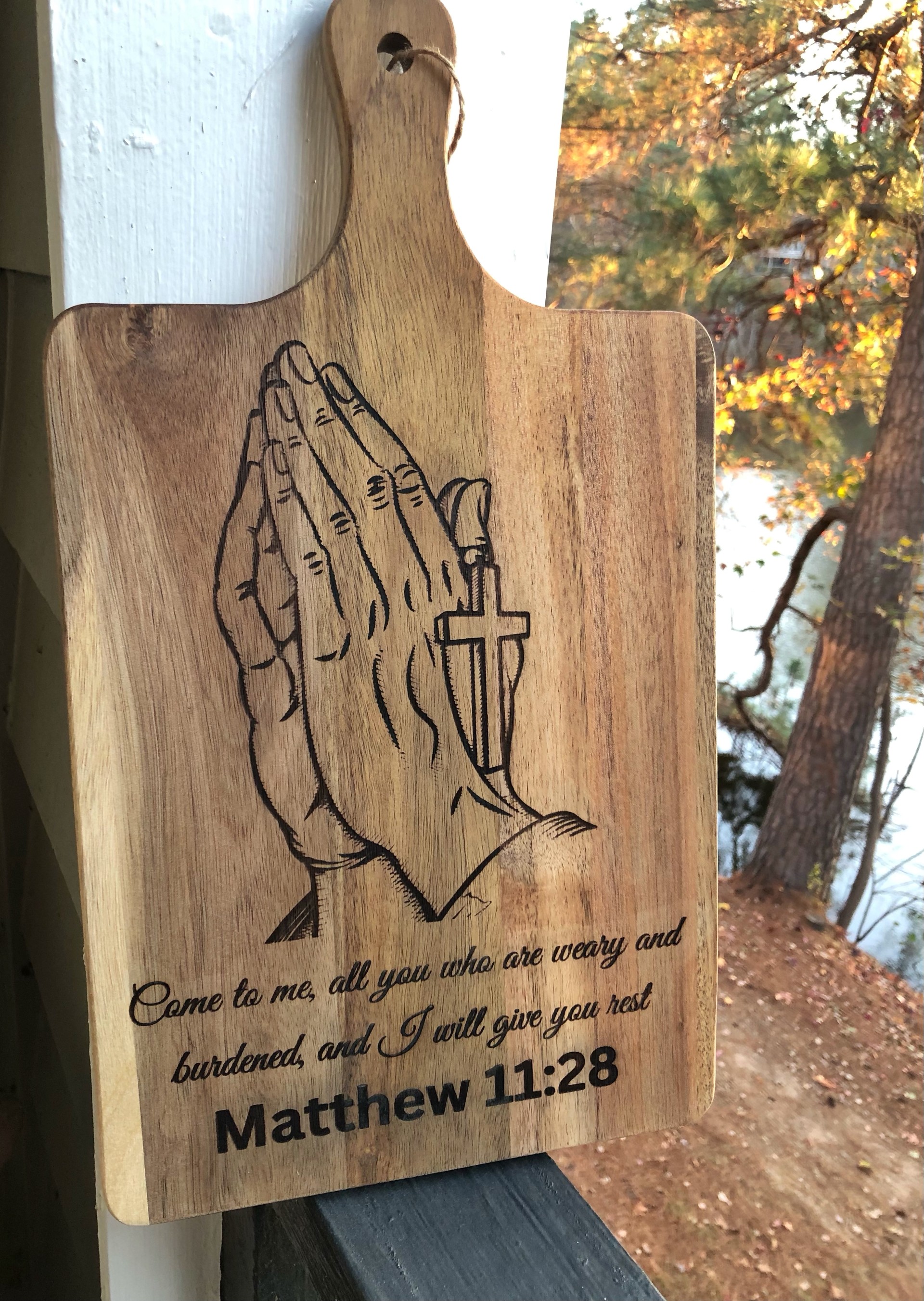 Praying Hands Cutting Board