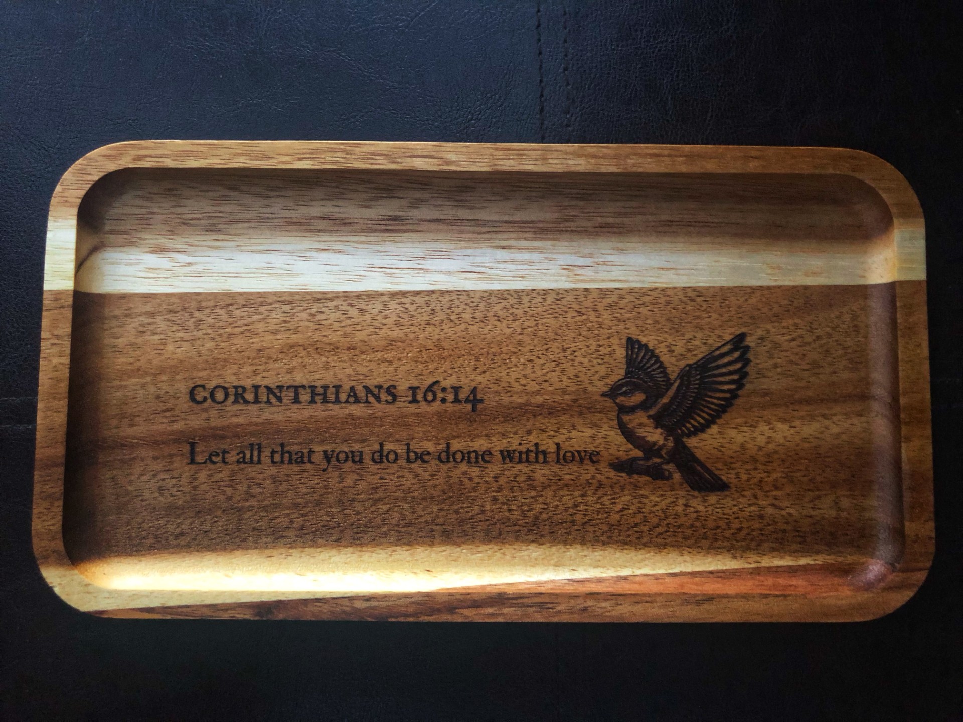 Wooden Decorative Catchall Tray