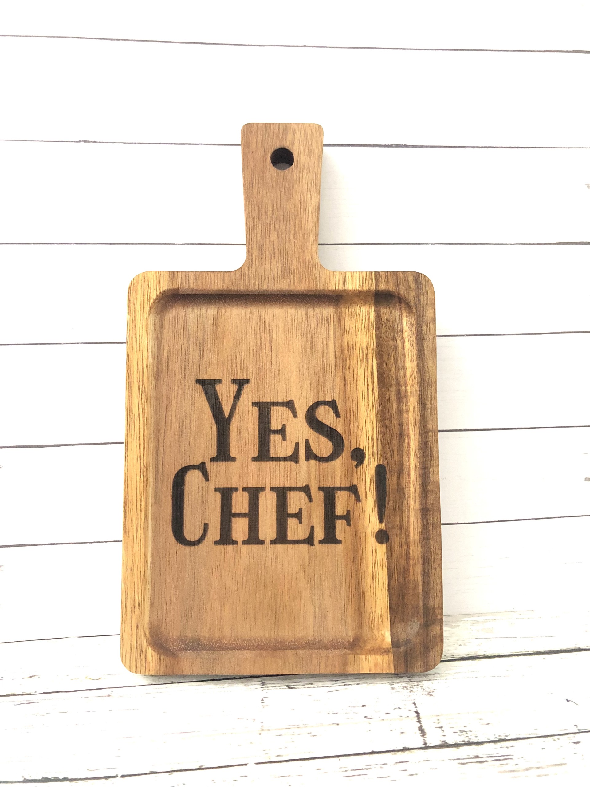 Yes, Chef! Mini Wooden Paddle