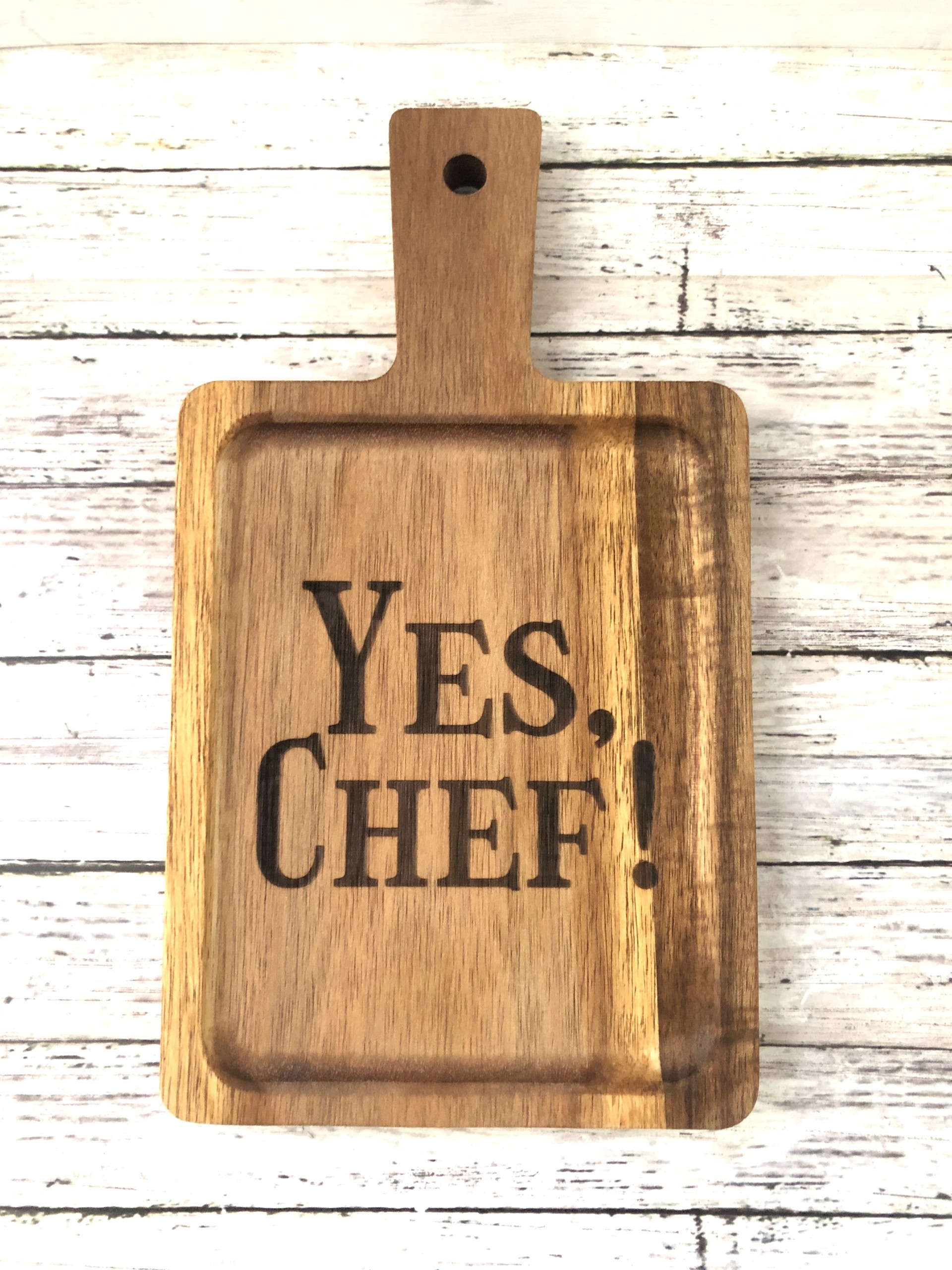 Yes, Chef! Mini Wooden Paddle