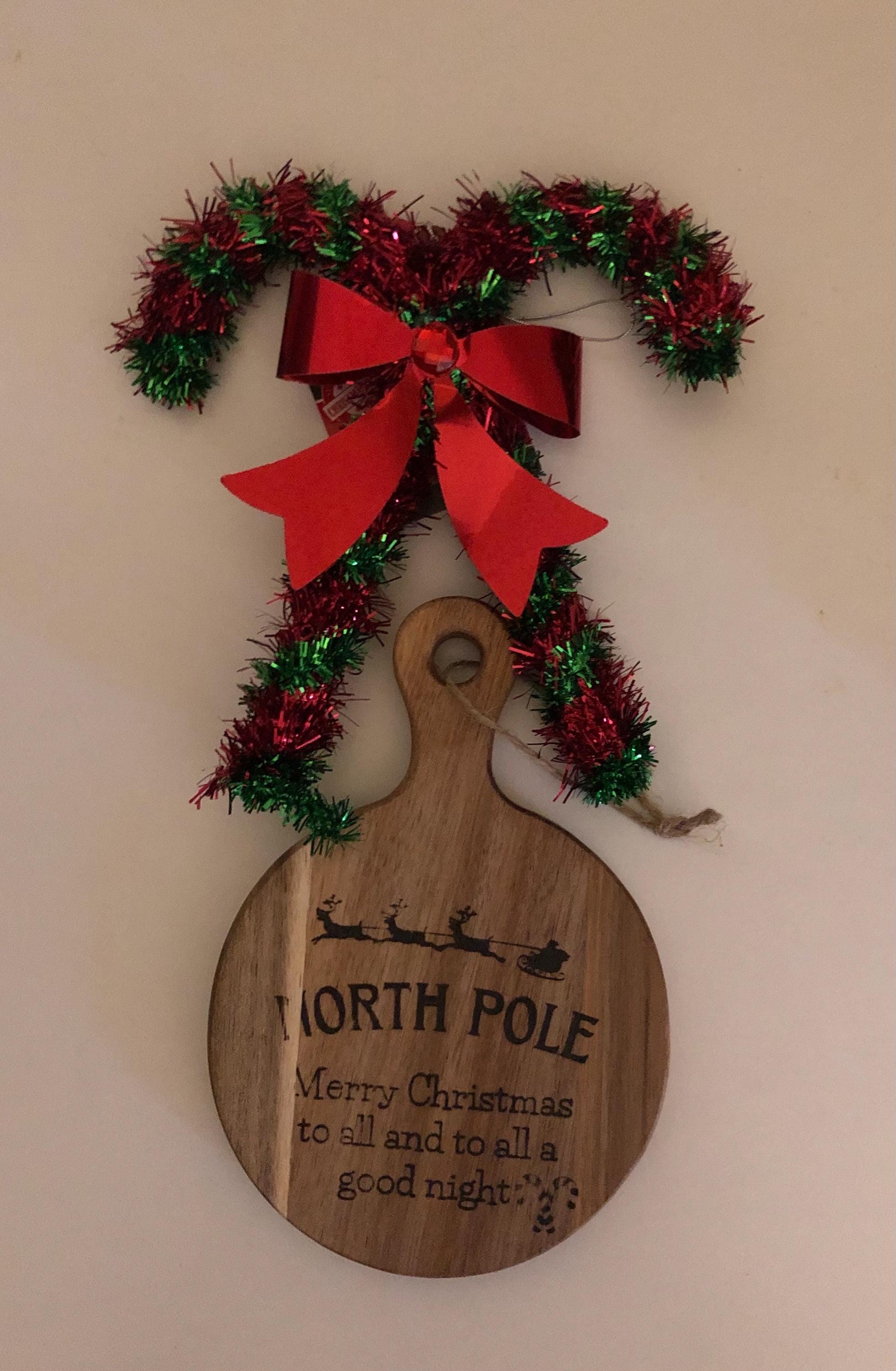 Festive Christmas Holiday Wooden Cutting Board Decor