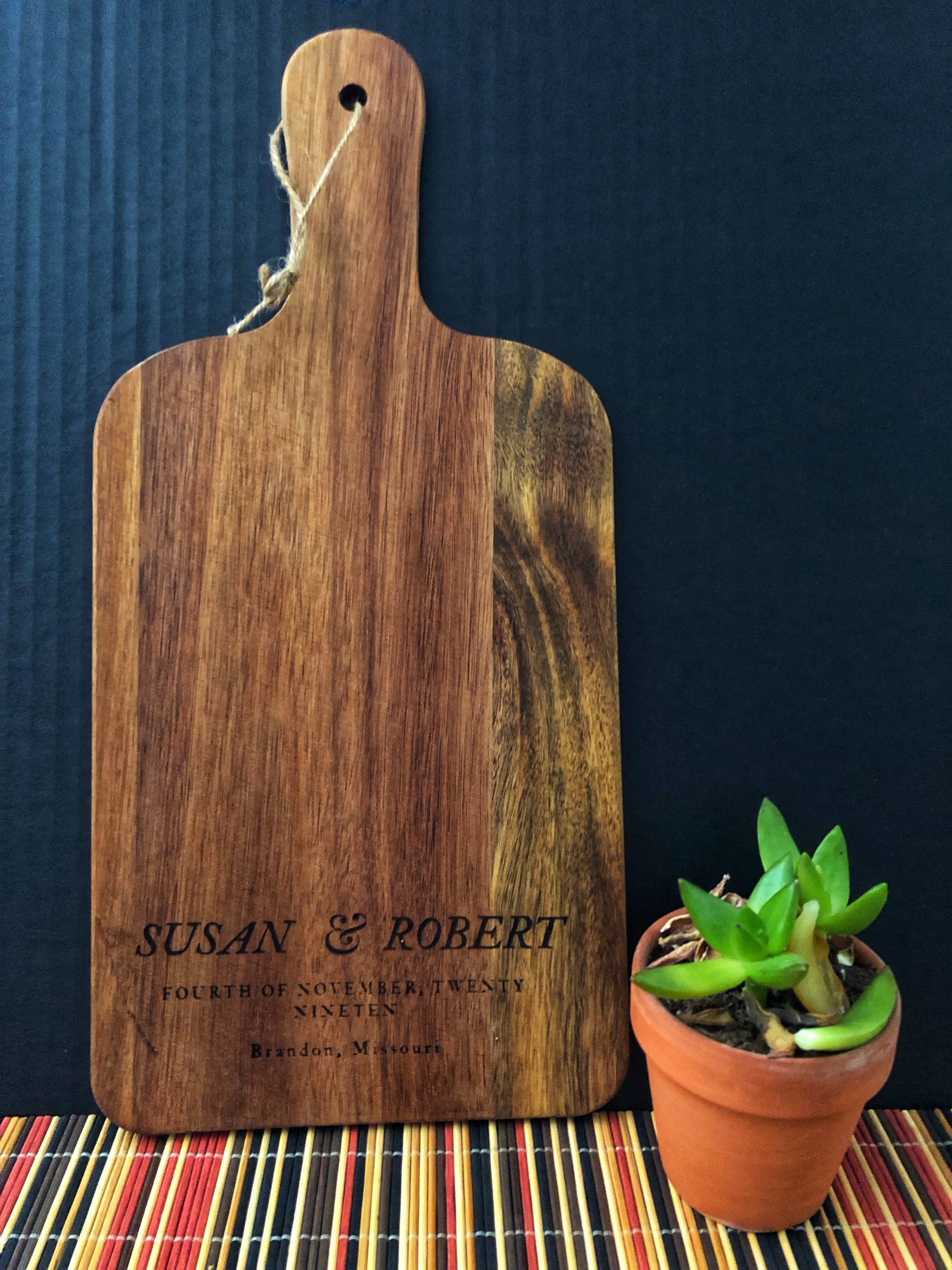 Personalized Wooden Cutting Board