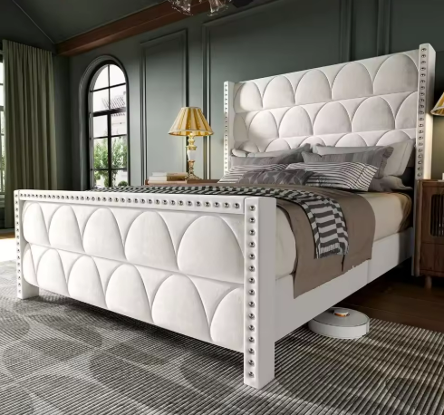 Elegant Upholstered Bed Frame
